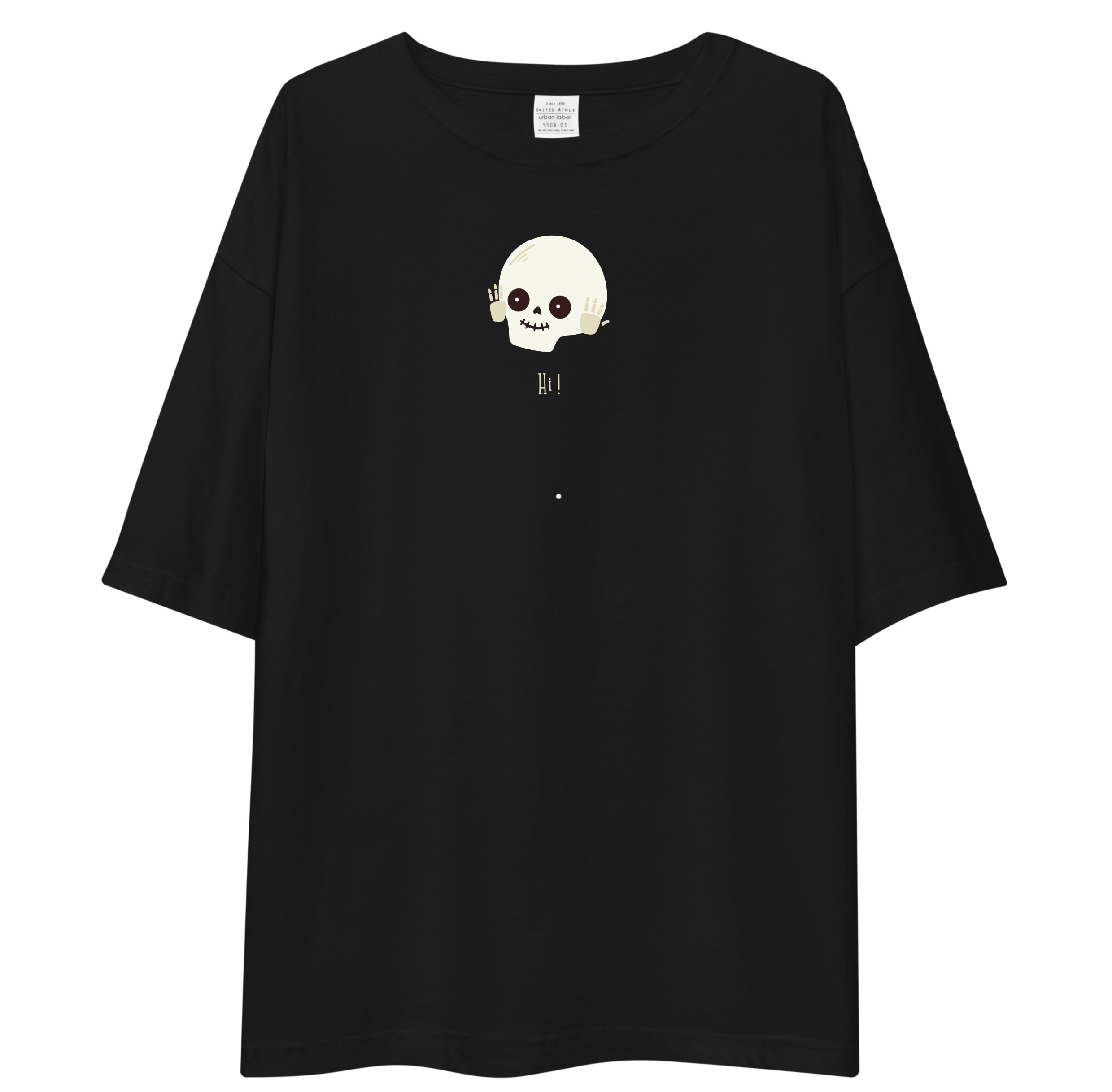 Cute Skull Oversized T-Shirt Drop Shoulder