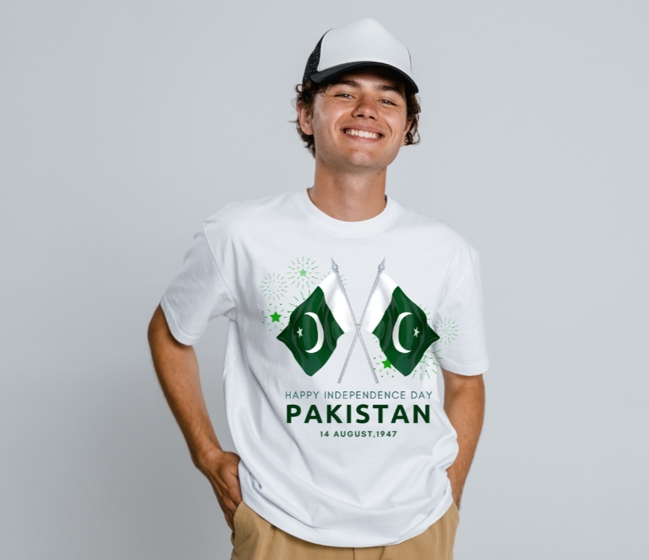 Happy Independence Day Unisex Oversized T-Shirt Drop Shoulder