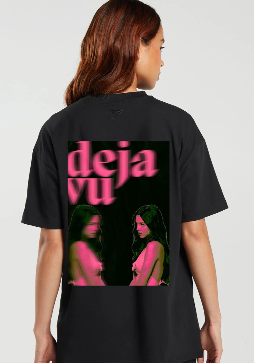 Deja Vu Unisex Oversized T-Shirt Drop Shoulder