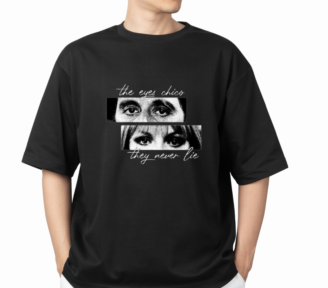 The Eyes Chico Unisex Oversized T-Shirt Drop Shoulder