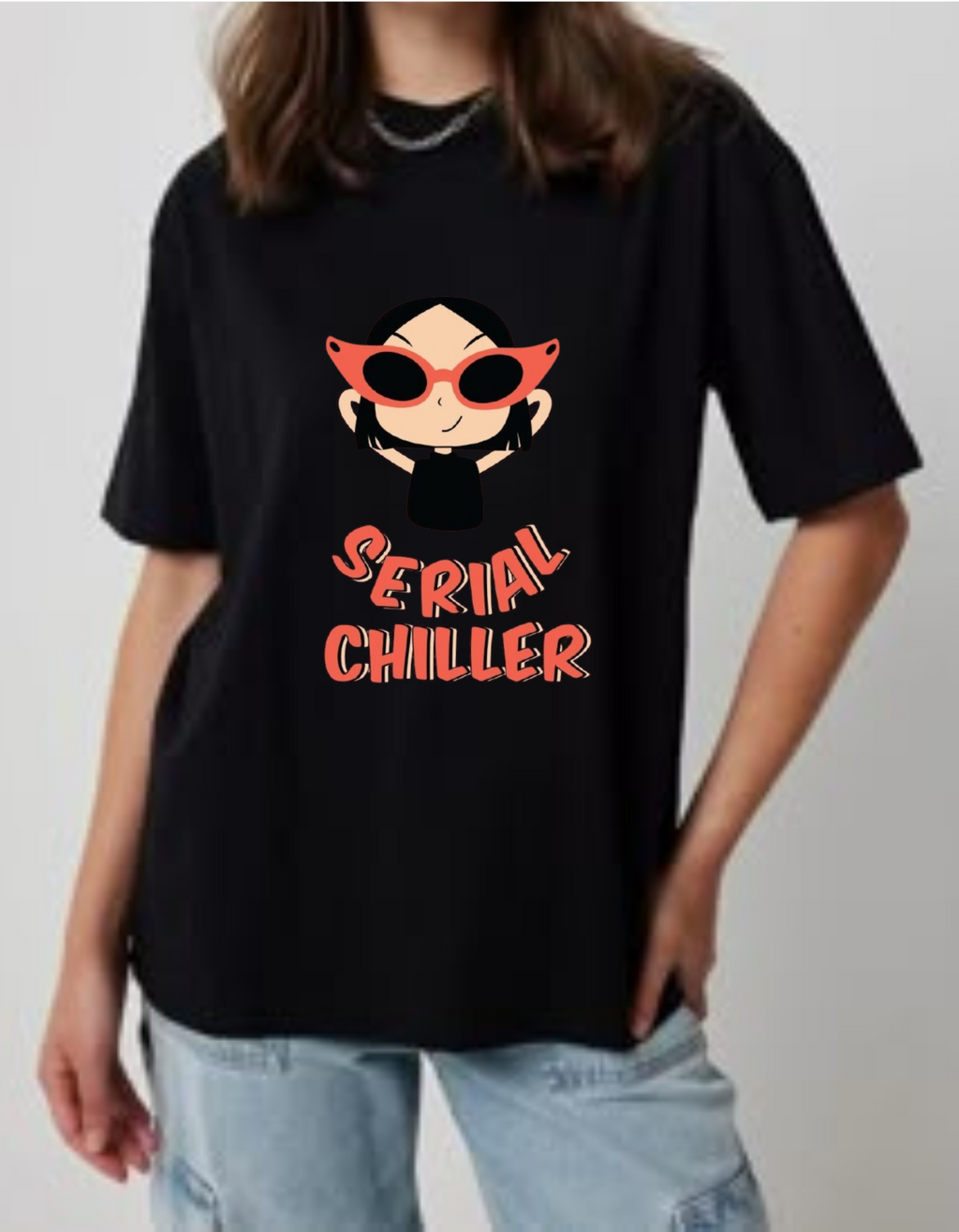 Serial Chiller Oversized T-Shirt Drop Shoulder
