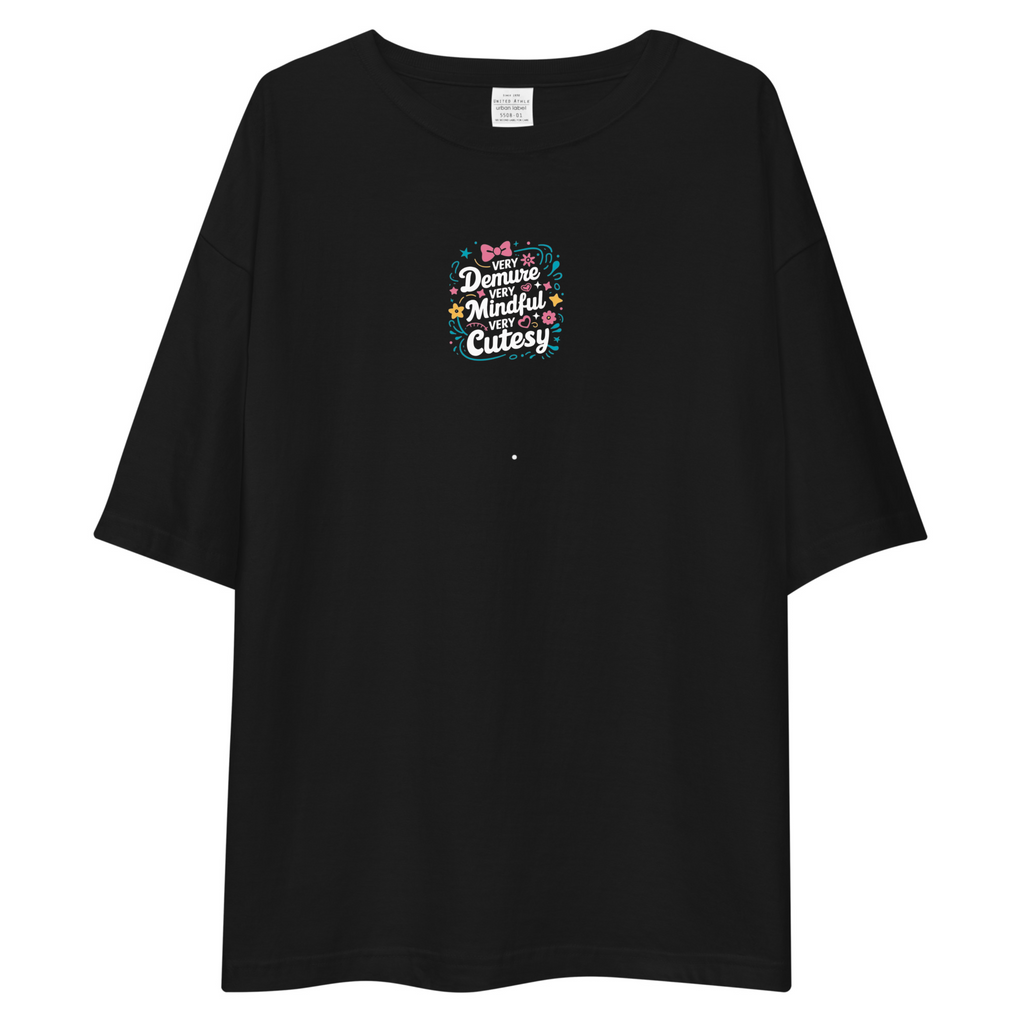 Demure Oversized T-Shirt Drop Shoulder
