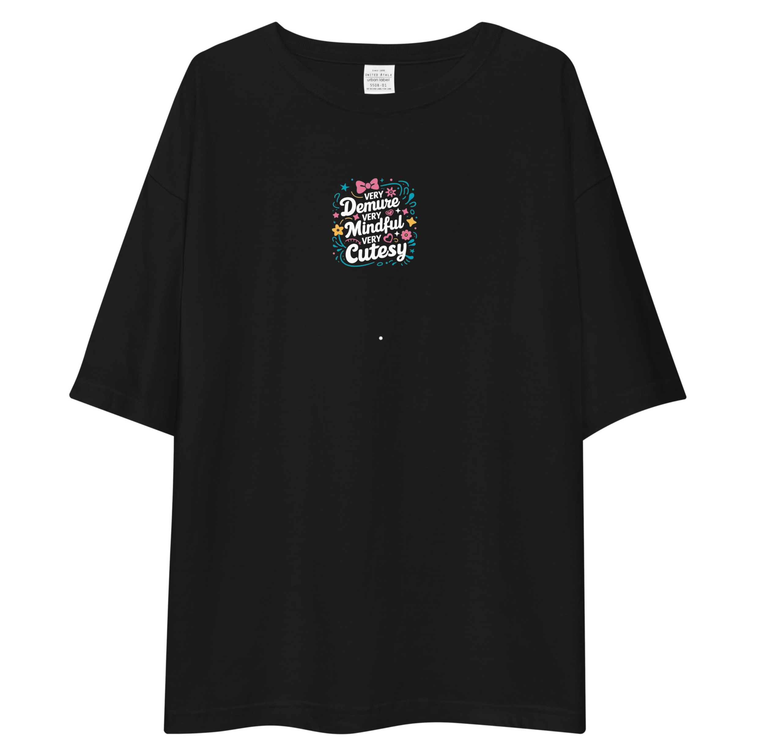 Demure Oversized T-Shirt Drop Shoulder