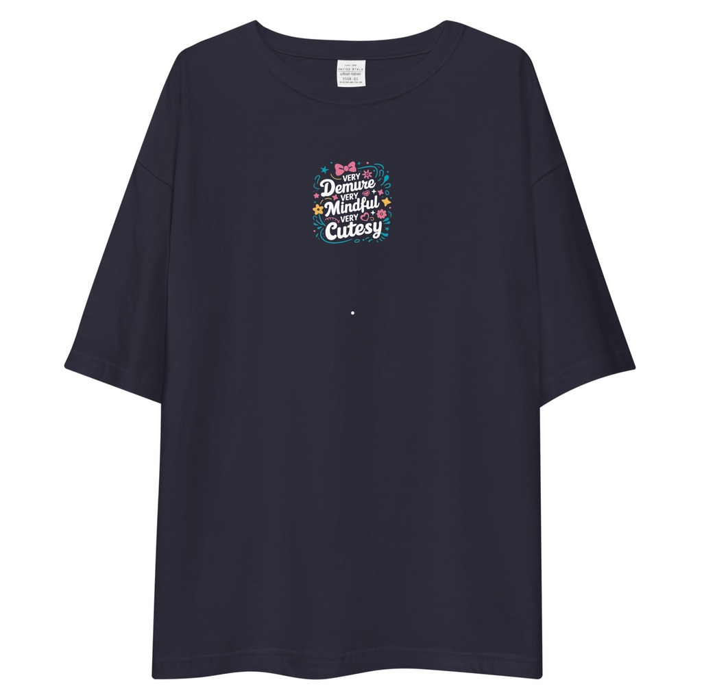 Demure Oversized T-Shirt Drop Shoulder