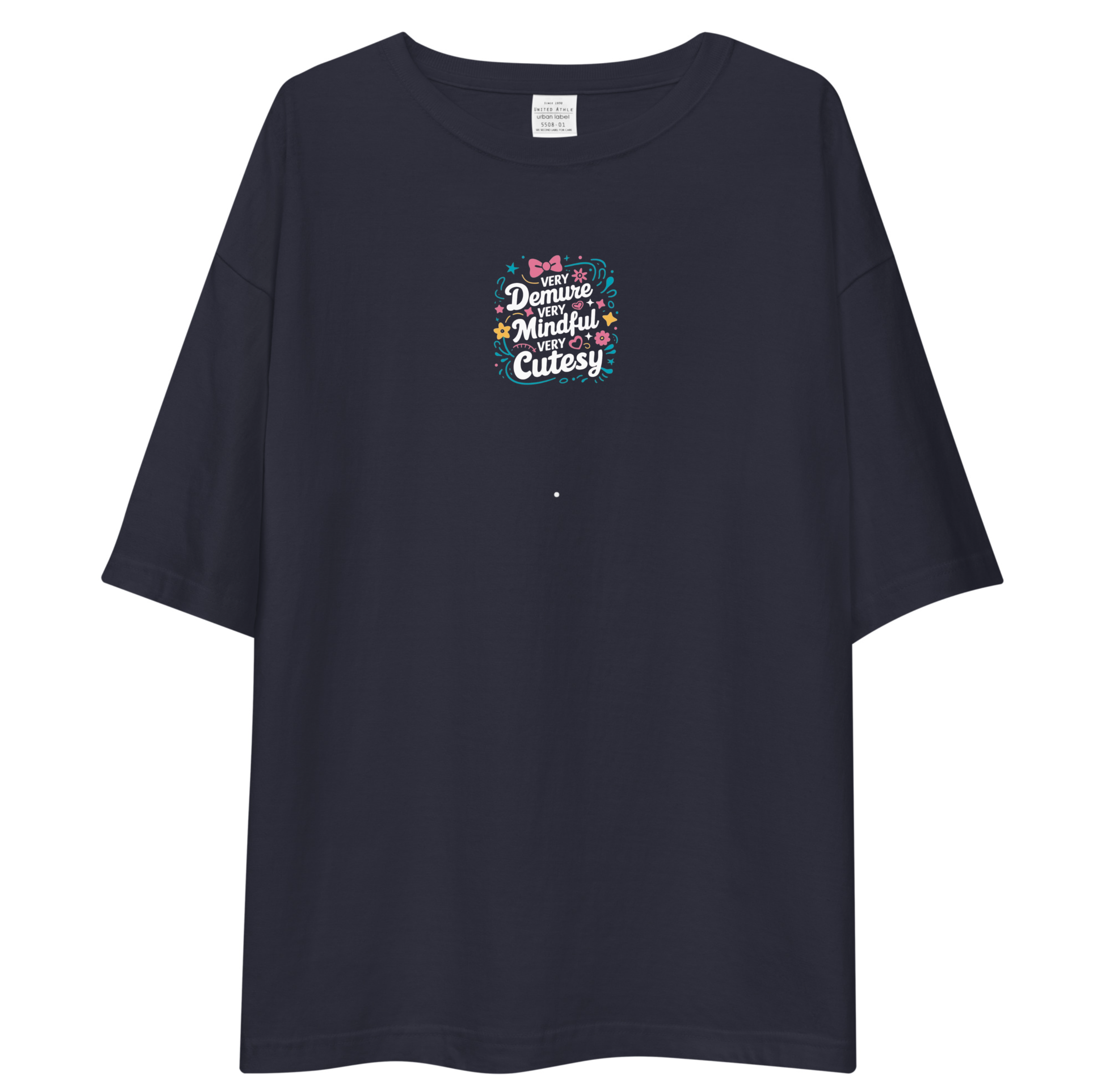 Demure Oversized T-Shirt Drop Shoulder