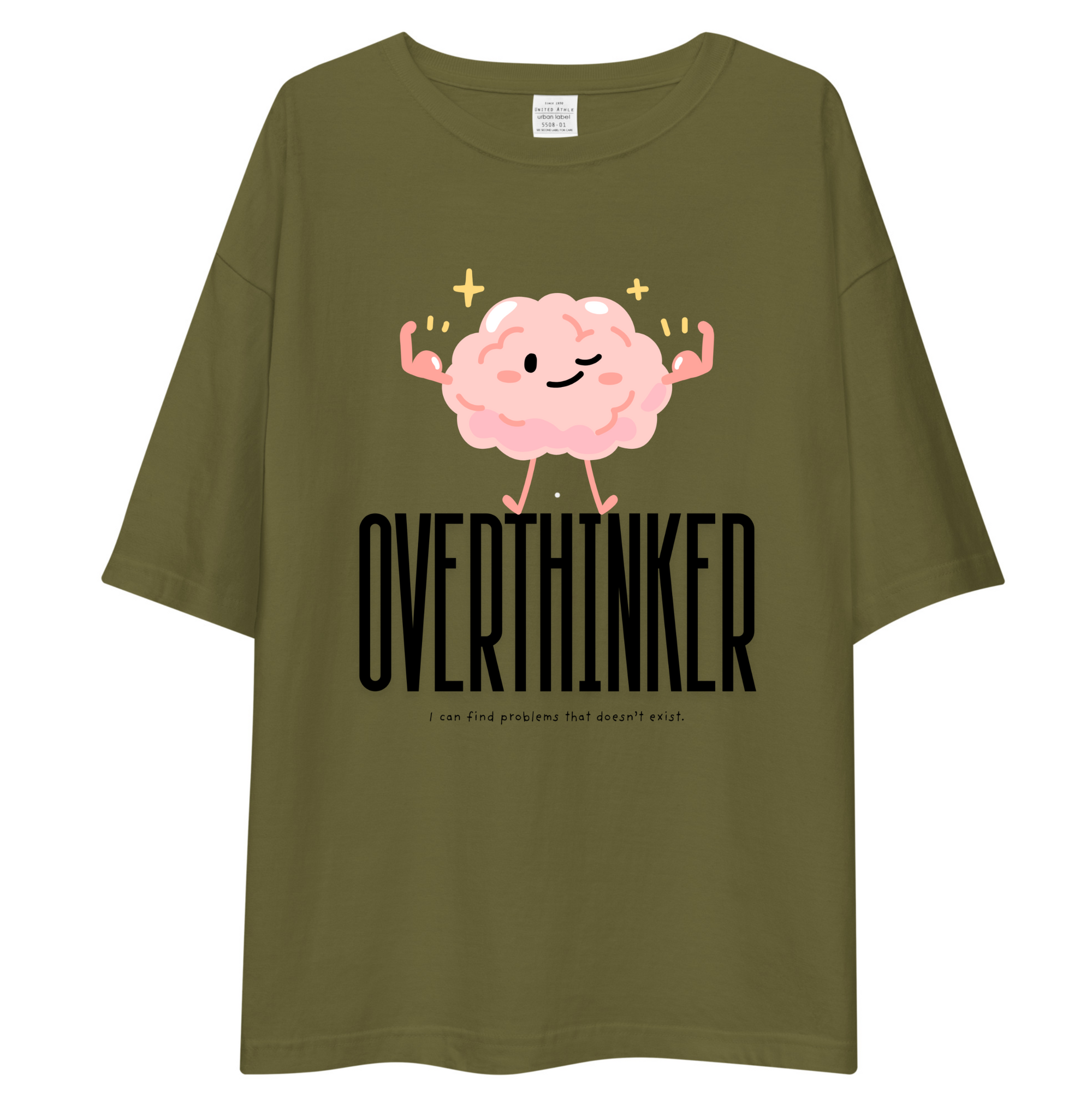 Overthinker Oversized T-Shirt drop shoulder