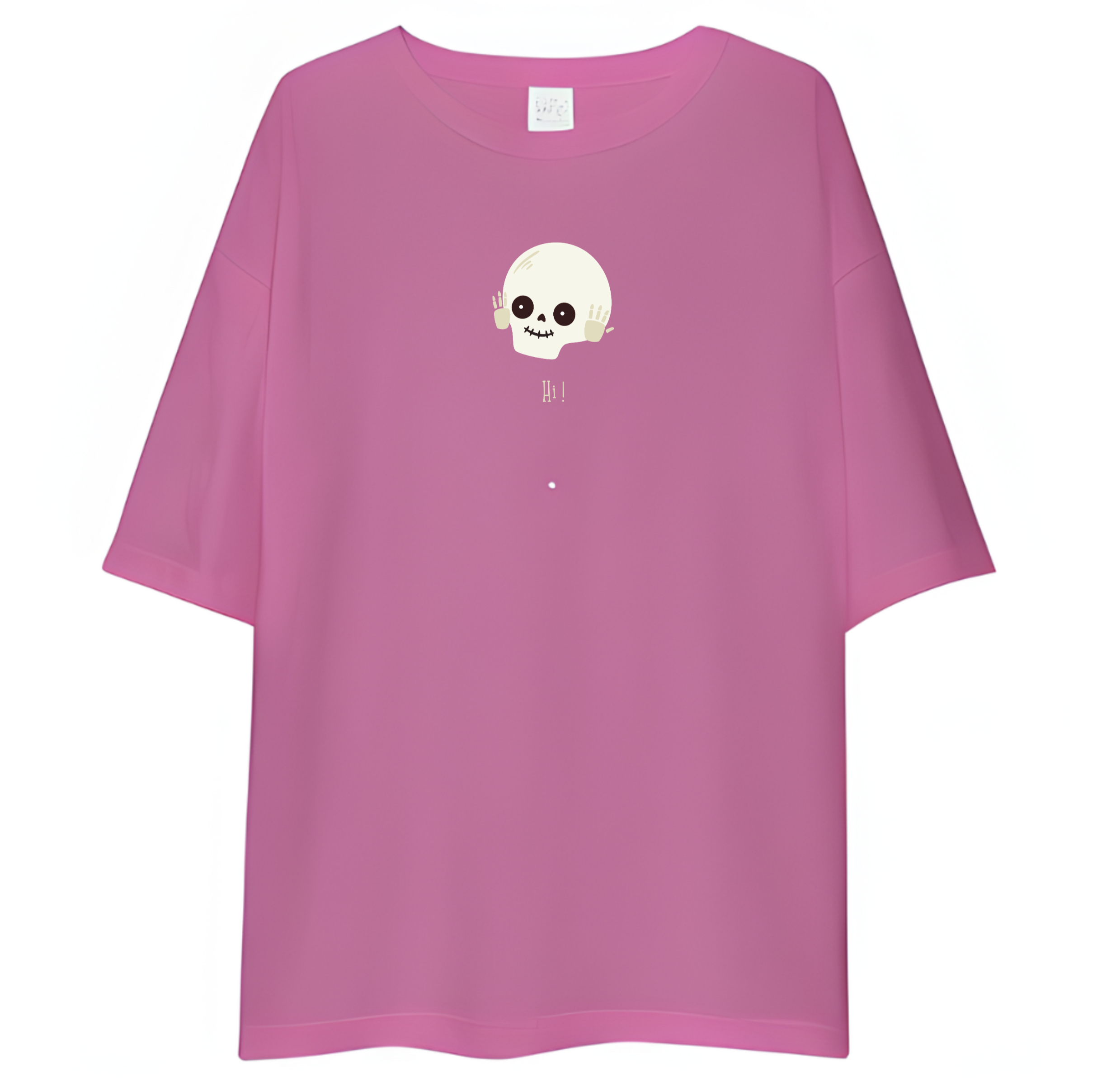 Cute Skull Oversized T-Shirt Drop Shoulder