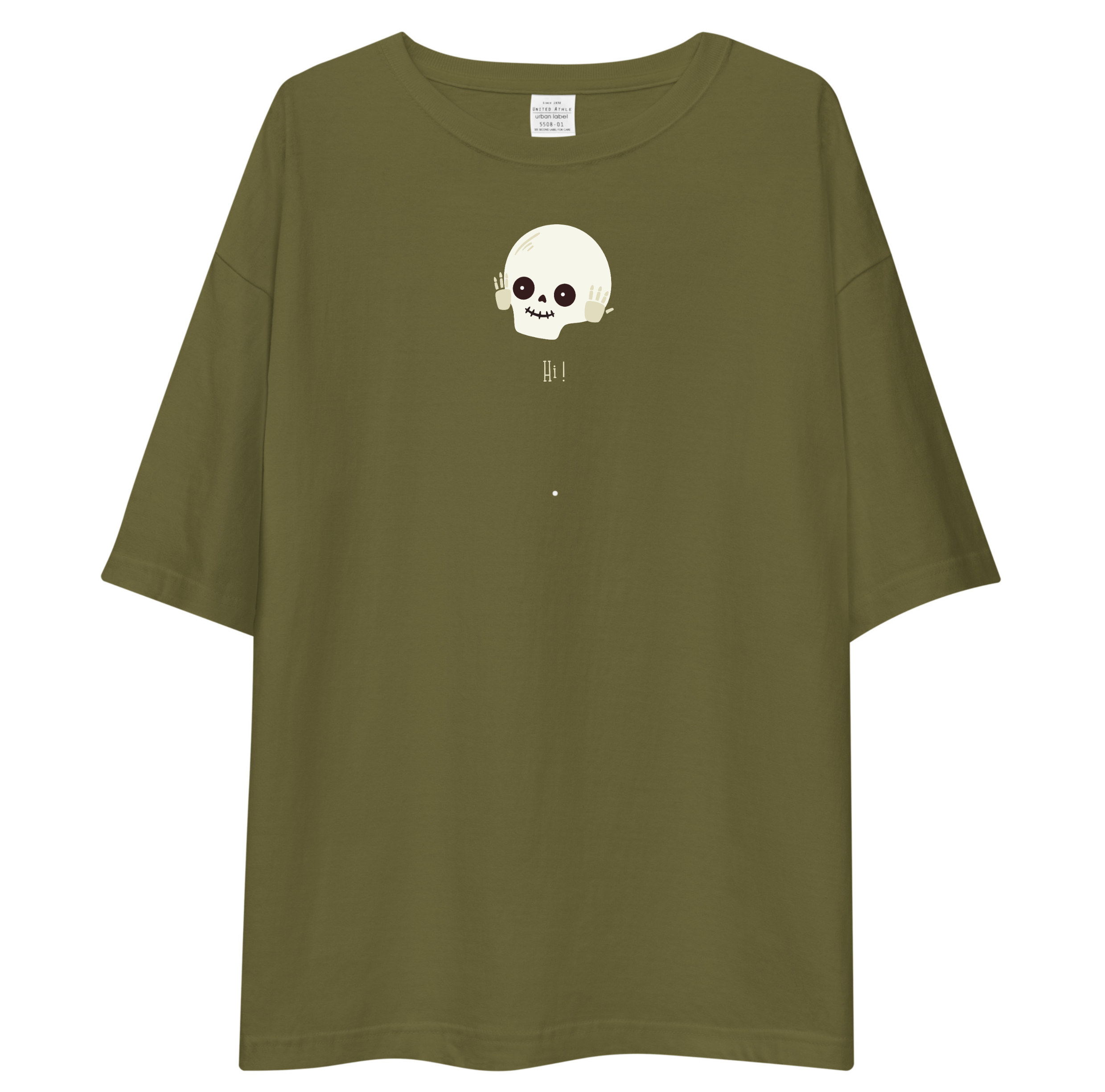 Cute Skull Oversized T-Shirt Drop Shoulder
