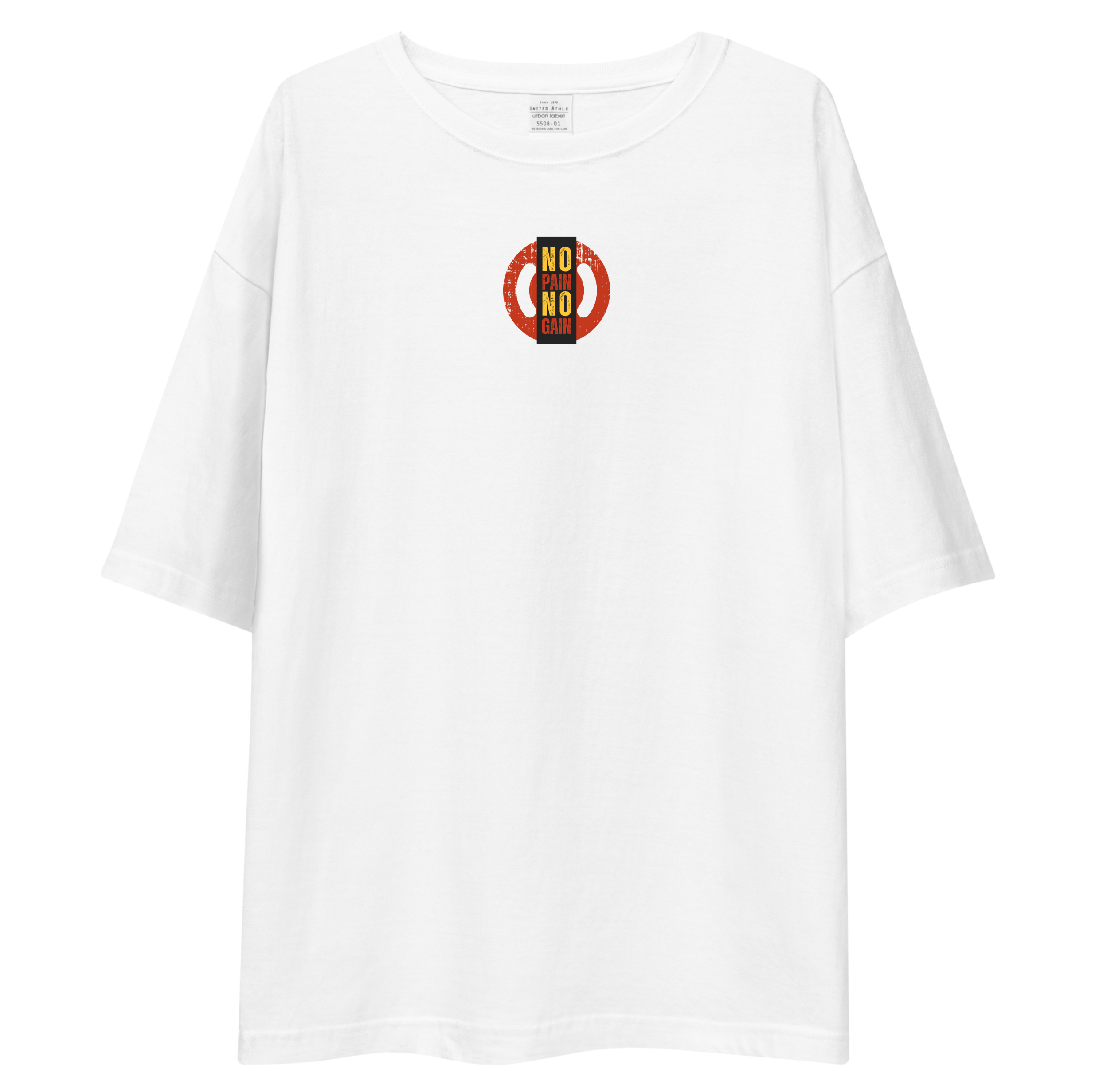 No Pain No Gain Oversized T-Shirt Drop Shoulder