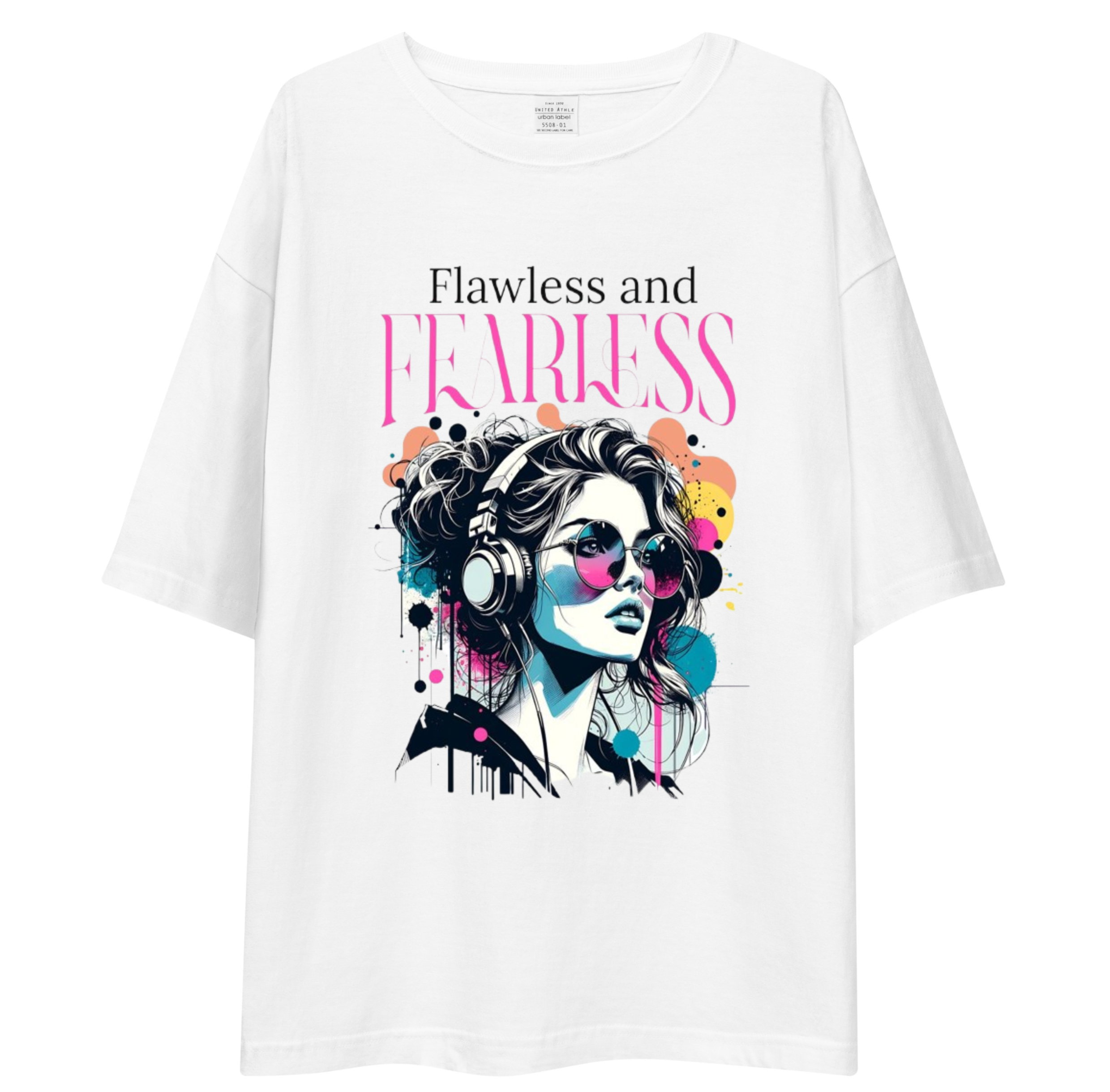 Flawless and Fearless Oversized T-Shirt Drop Shoulder