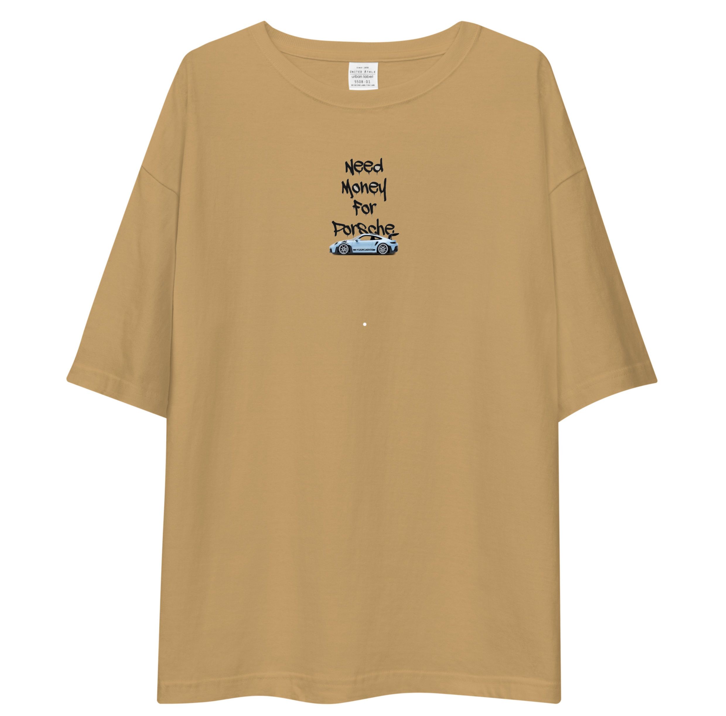 Need Money For Porsche Unisex Oversized T-Shirt Drop Shoulder