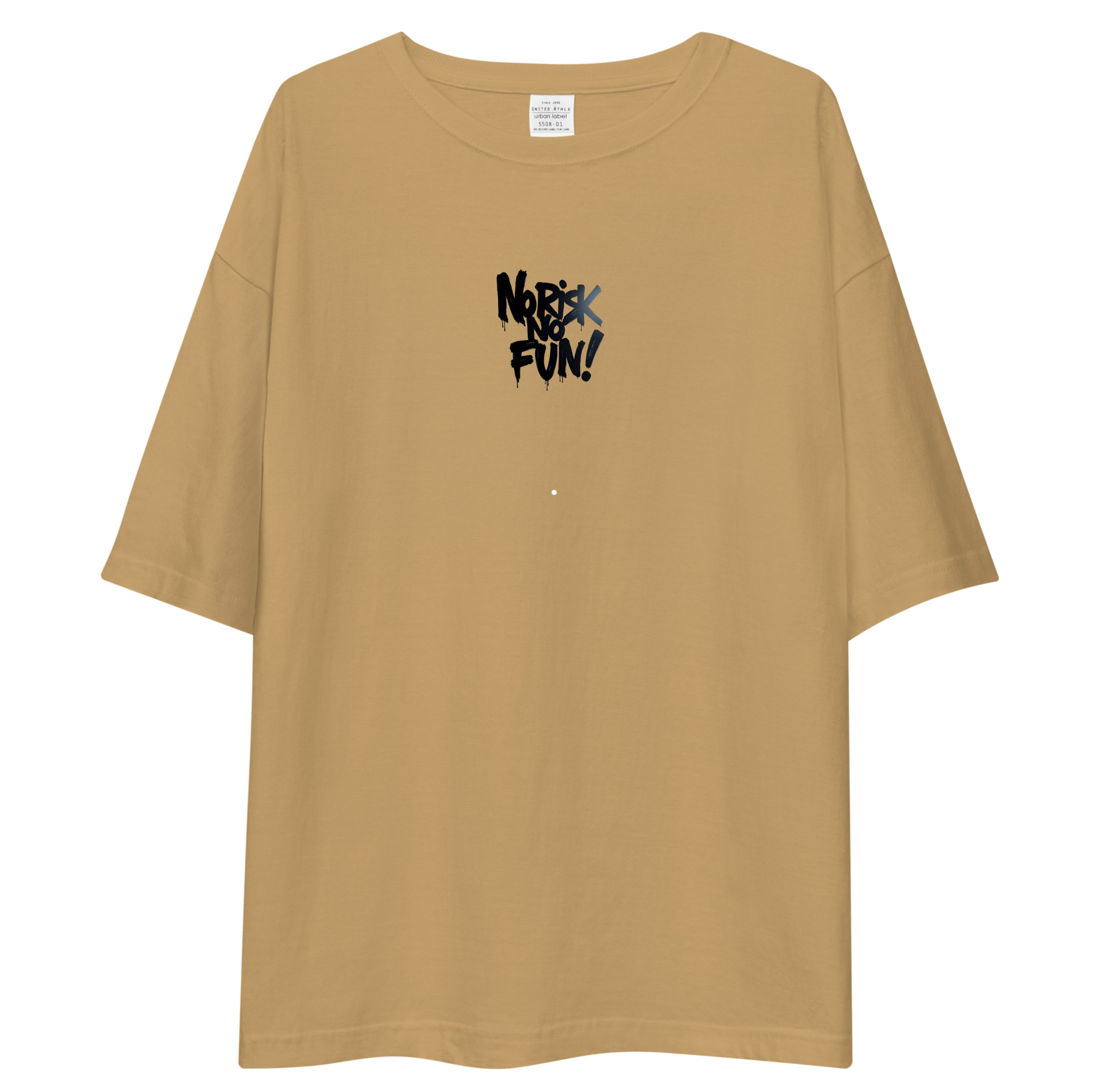No Risk No Fun Unisex Oversized T-Shirt Drop Shoulder