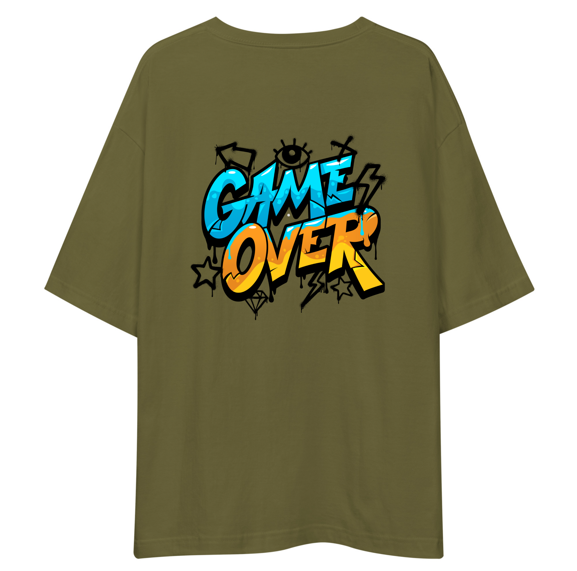 Game Over Oversized T-Shirt Drop Shoulder