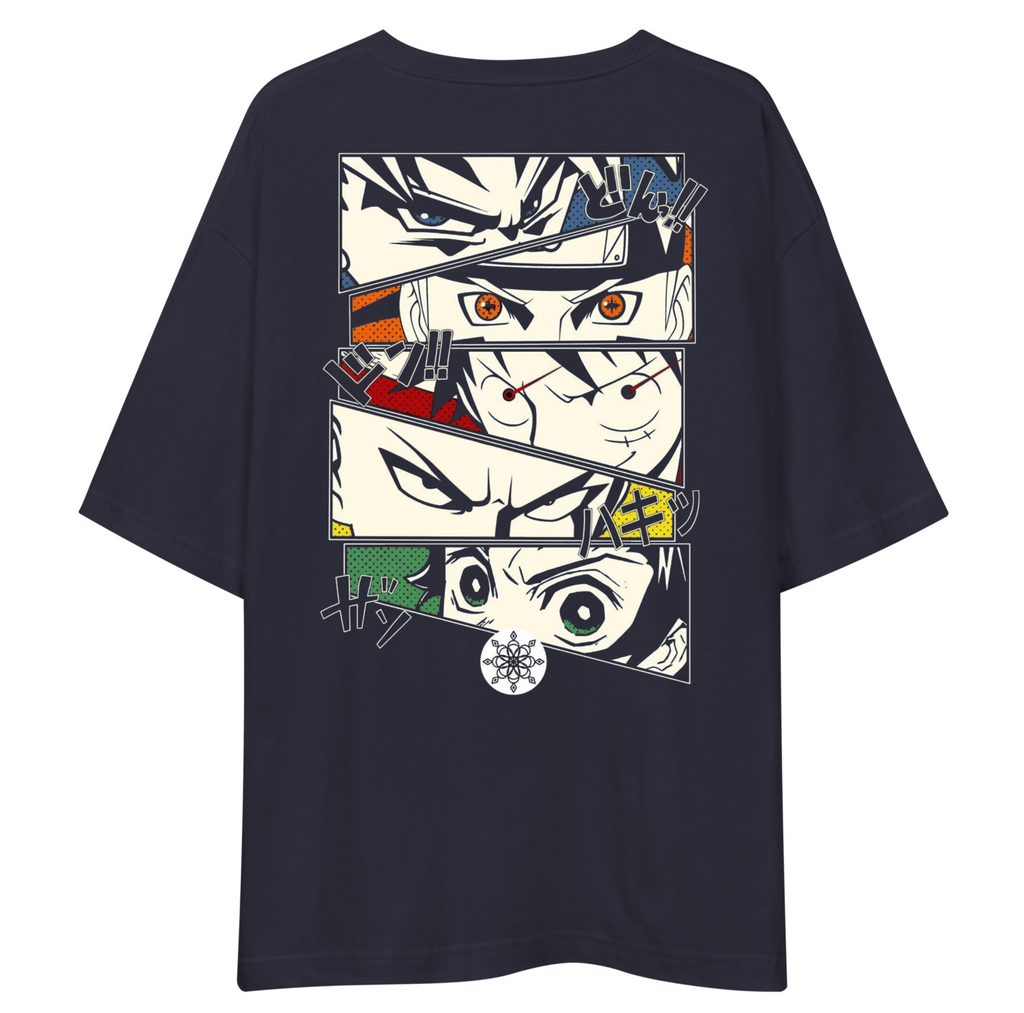Anime Oversized T-Shirt Drop Shoulder