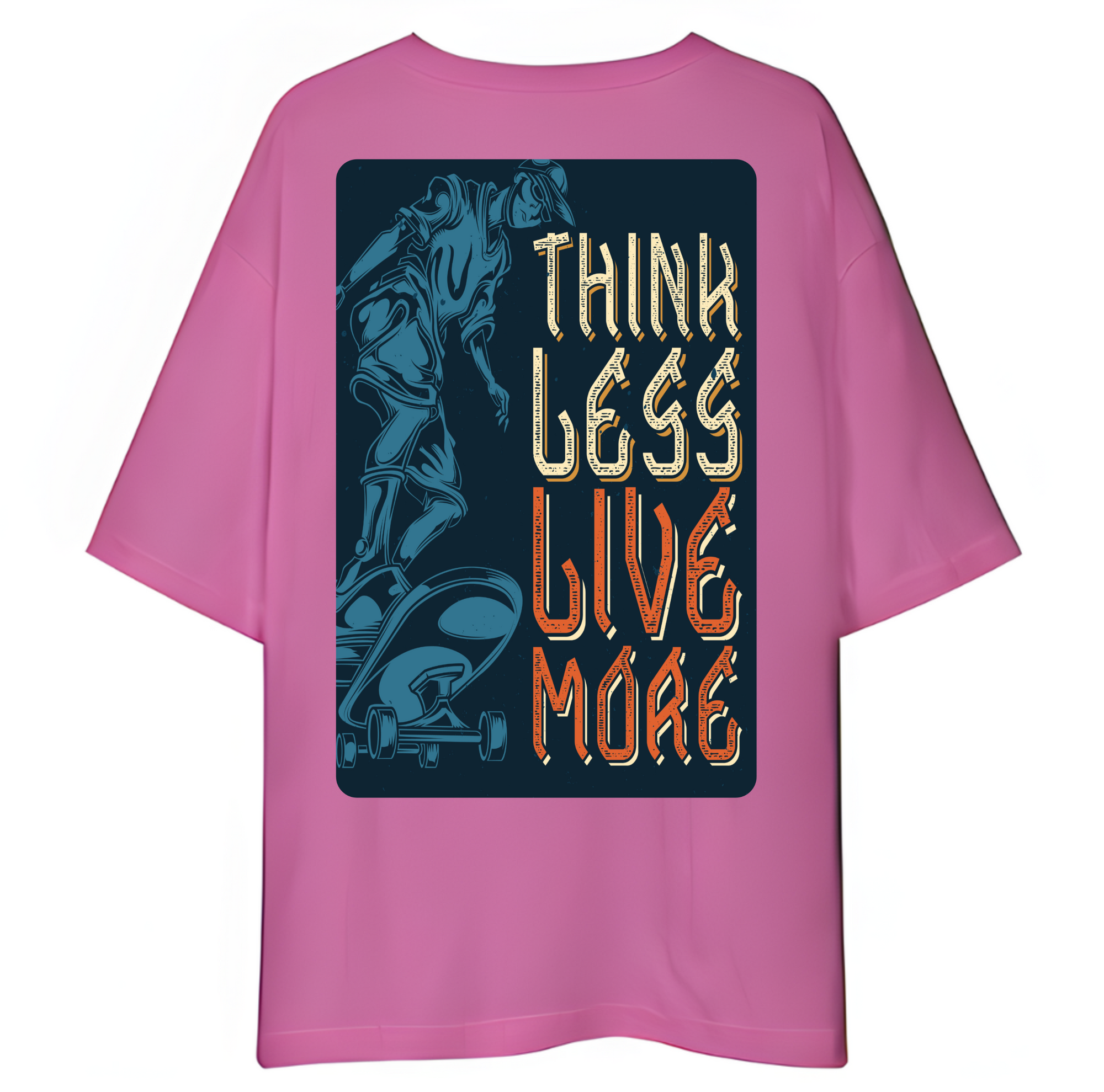 Light Purple t-shirt with graphic design and text on a white background