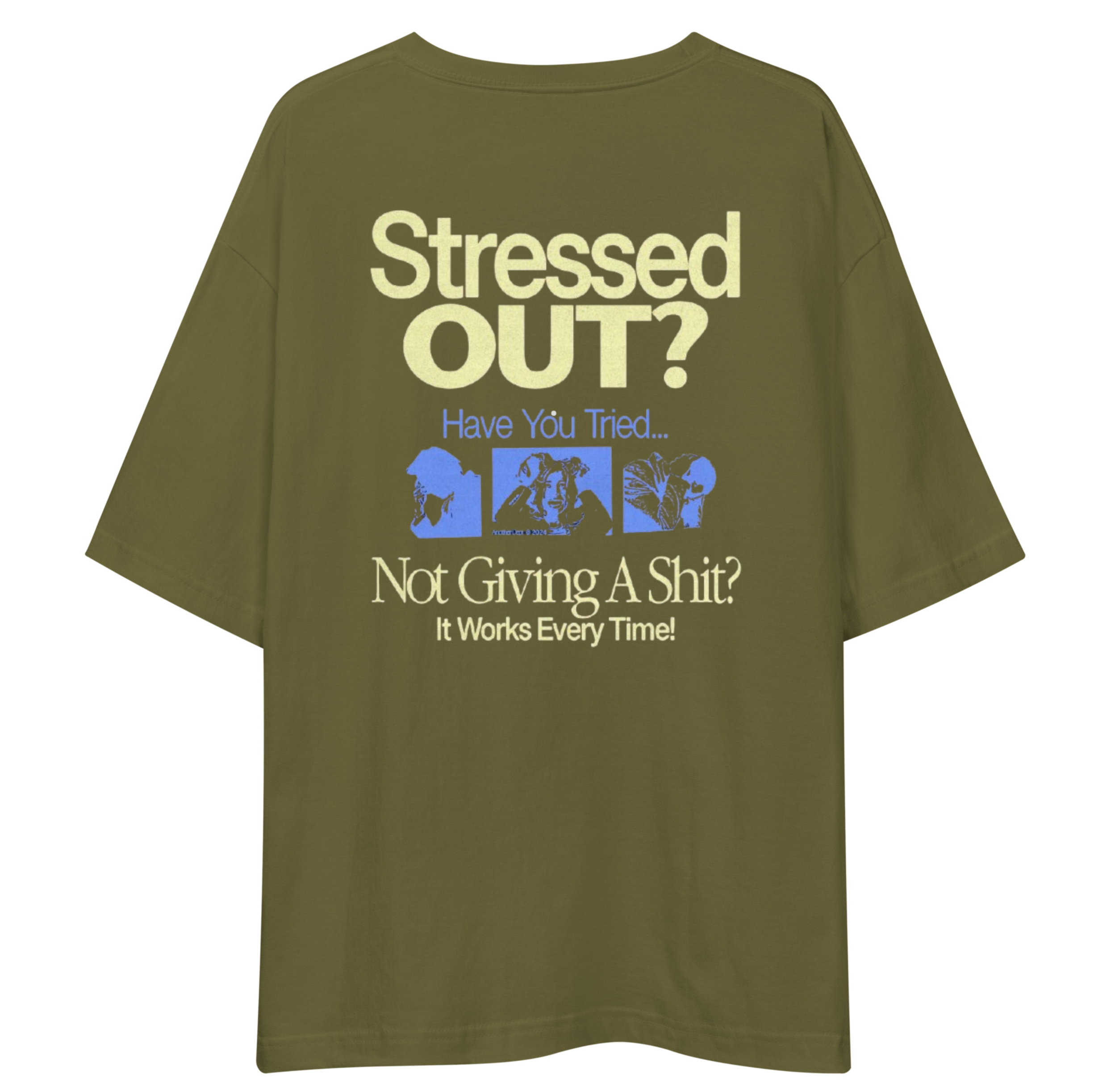 Stressed Out Unisex Oversized T-Shirt Drop Shoulder