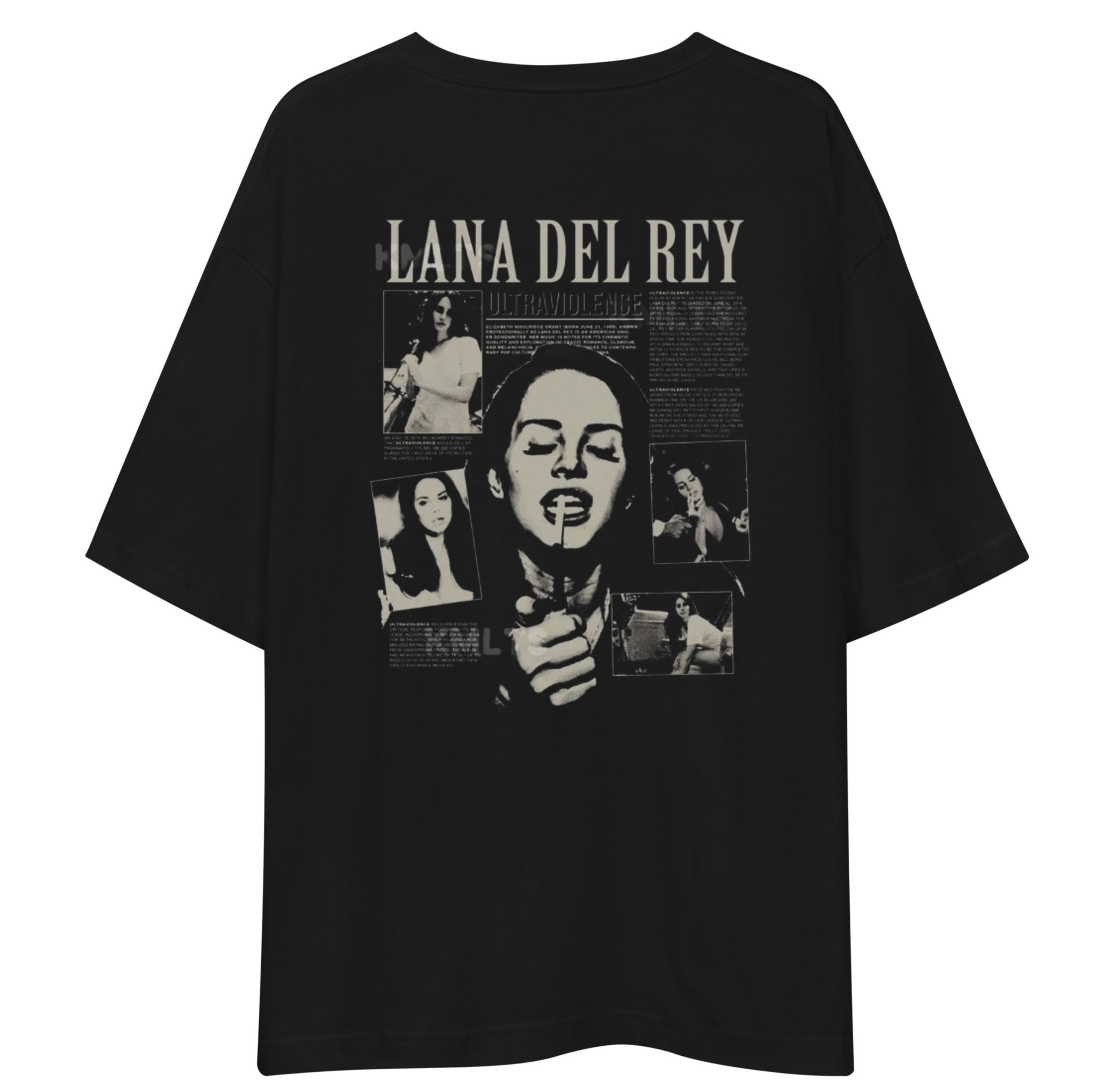 Lana Dey Rey Unisex Oversized T-Shirt Drop Shoulder