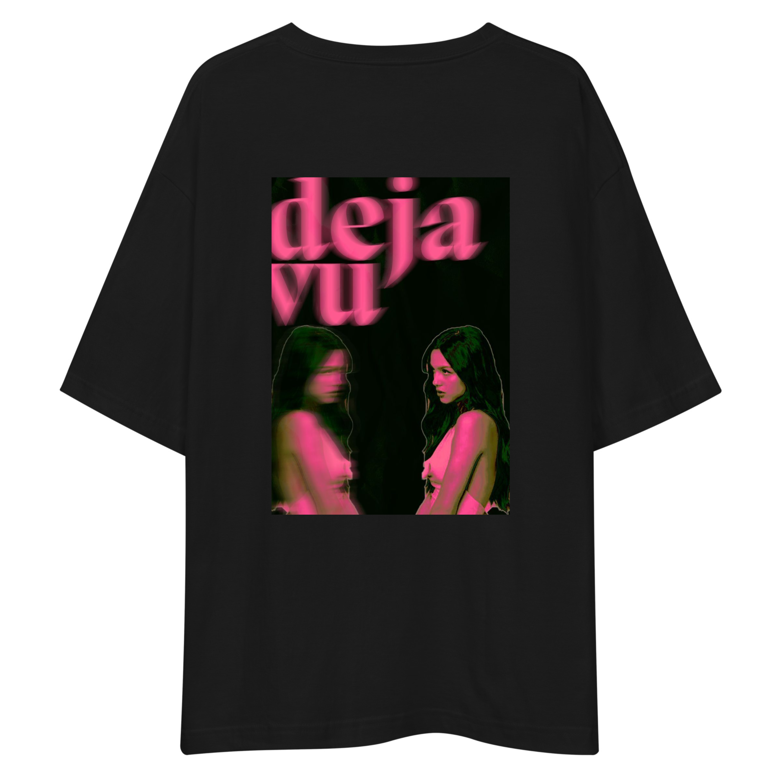 Deja Vu Unisex Oversized T-Shirt Drop Shoulder