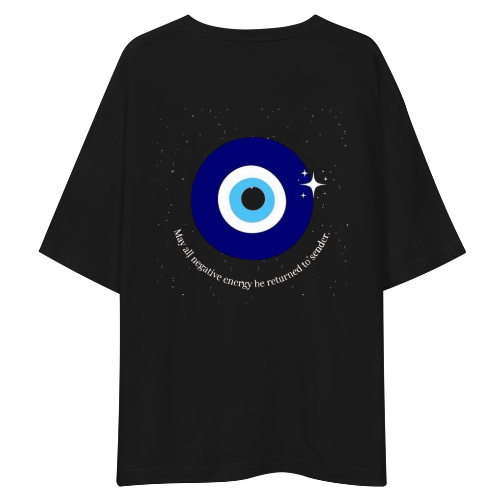 Evil Eye Unisex Oversized T-Shirt Drop Shoulder