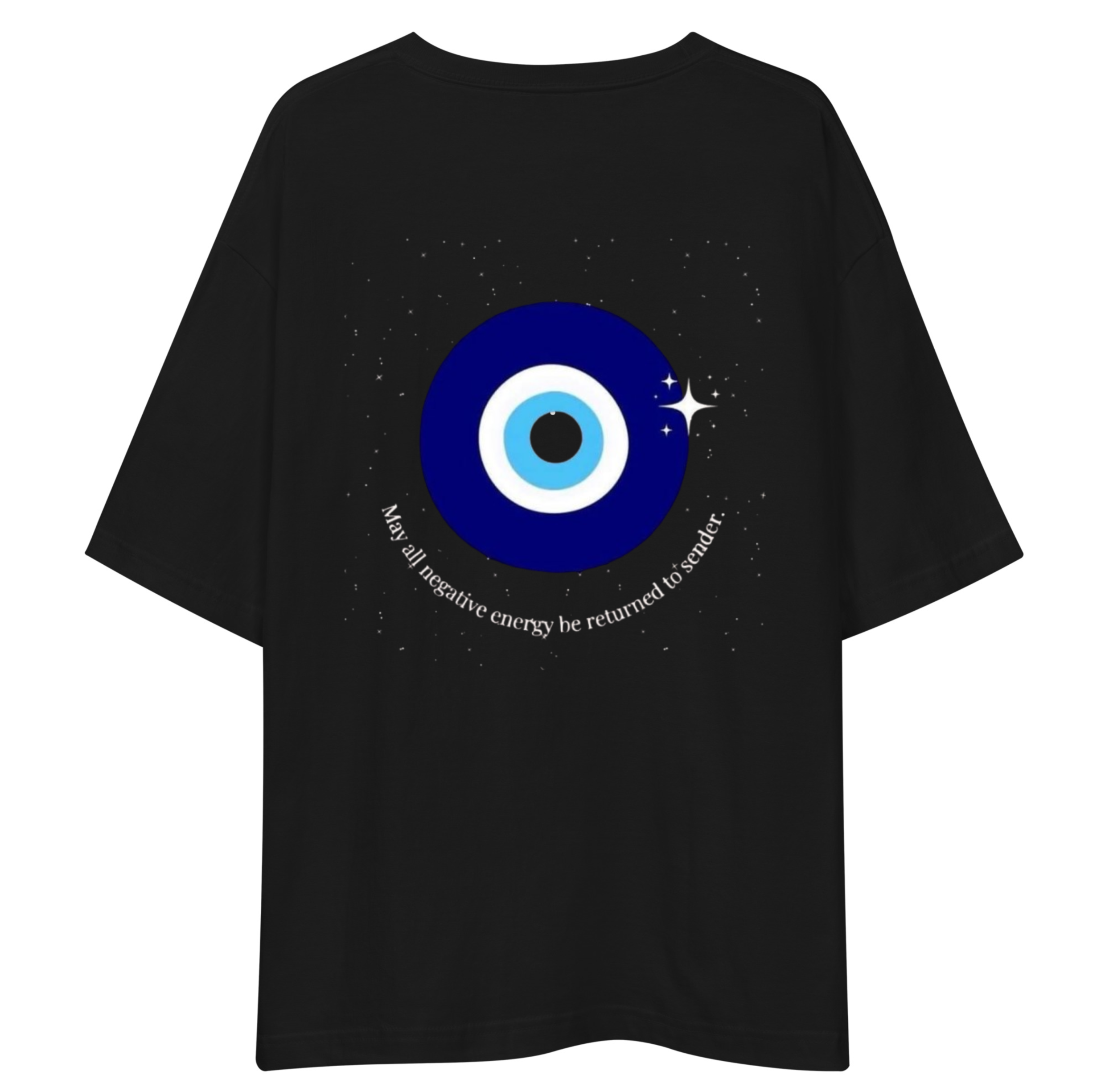 Evil Eye Unisex Oversized T-Shirt Drop Shoulder