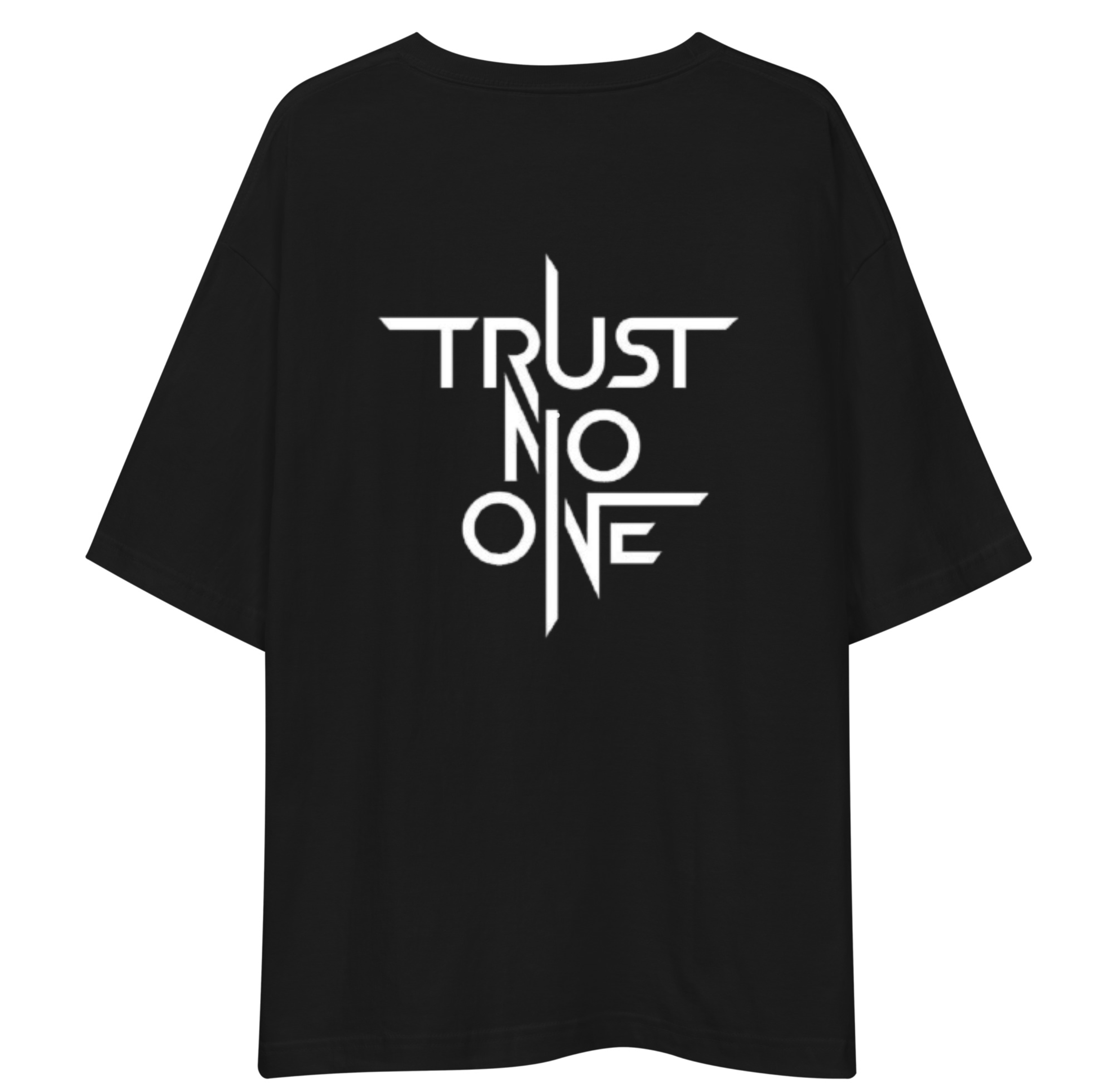 Trust No One Unisex Oversized T-Shirt Drop Shoulder