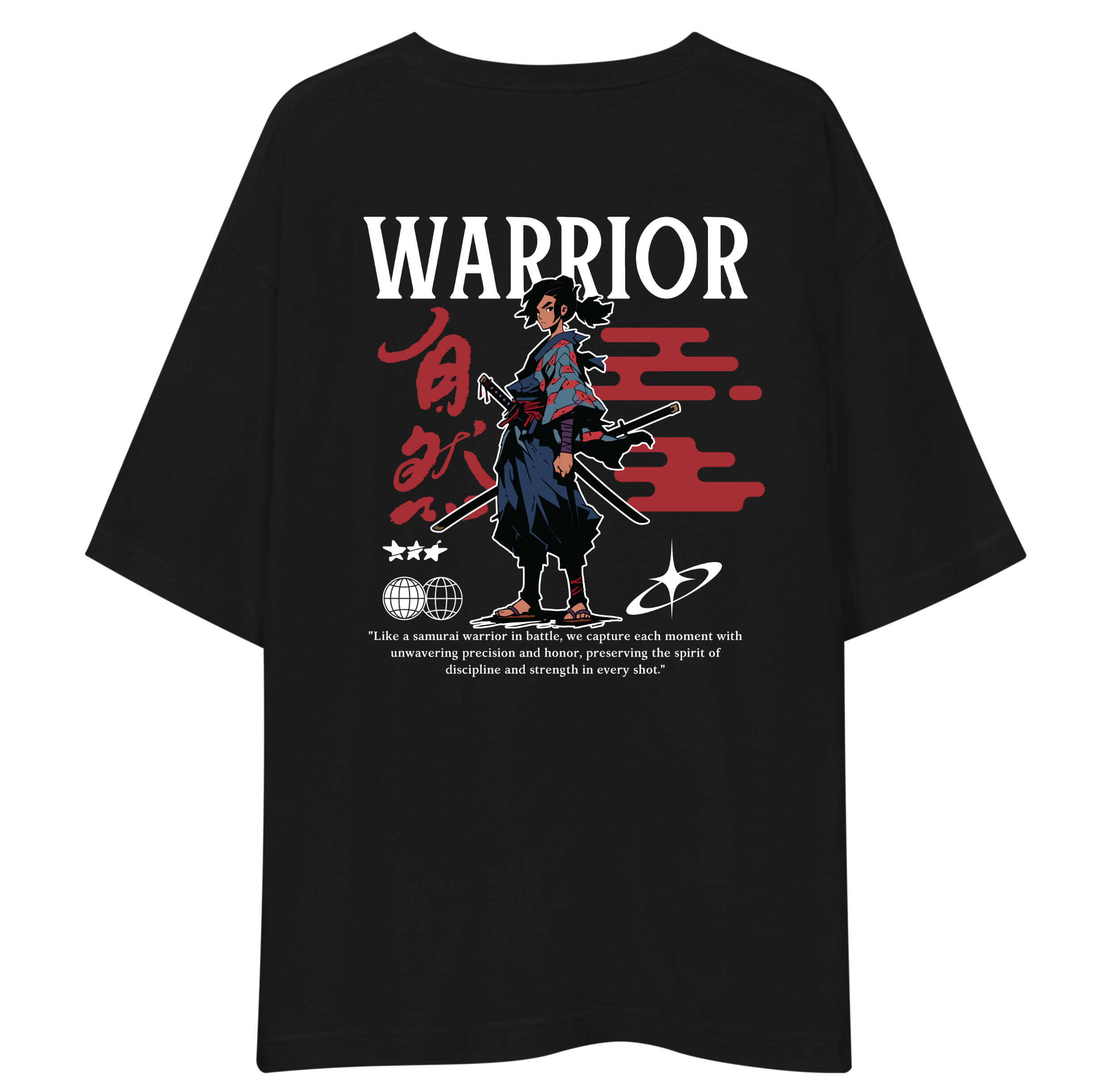 WARRIOR Oversized T-Shirt Drop Shoulder