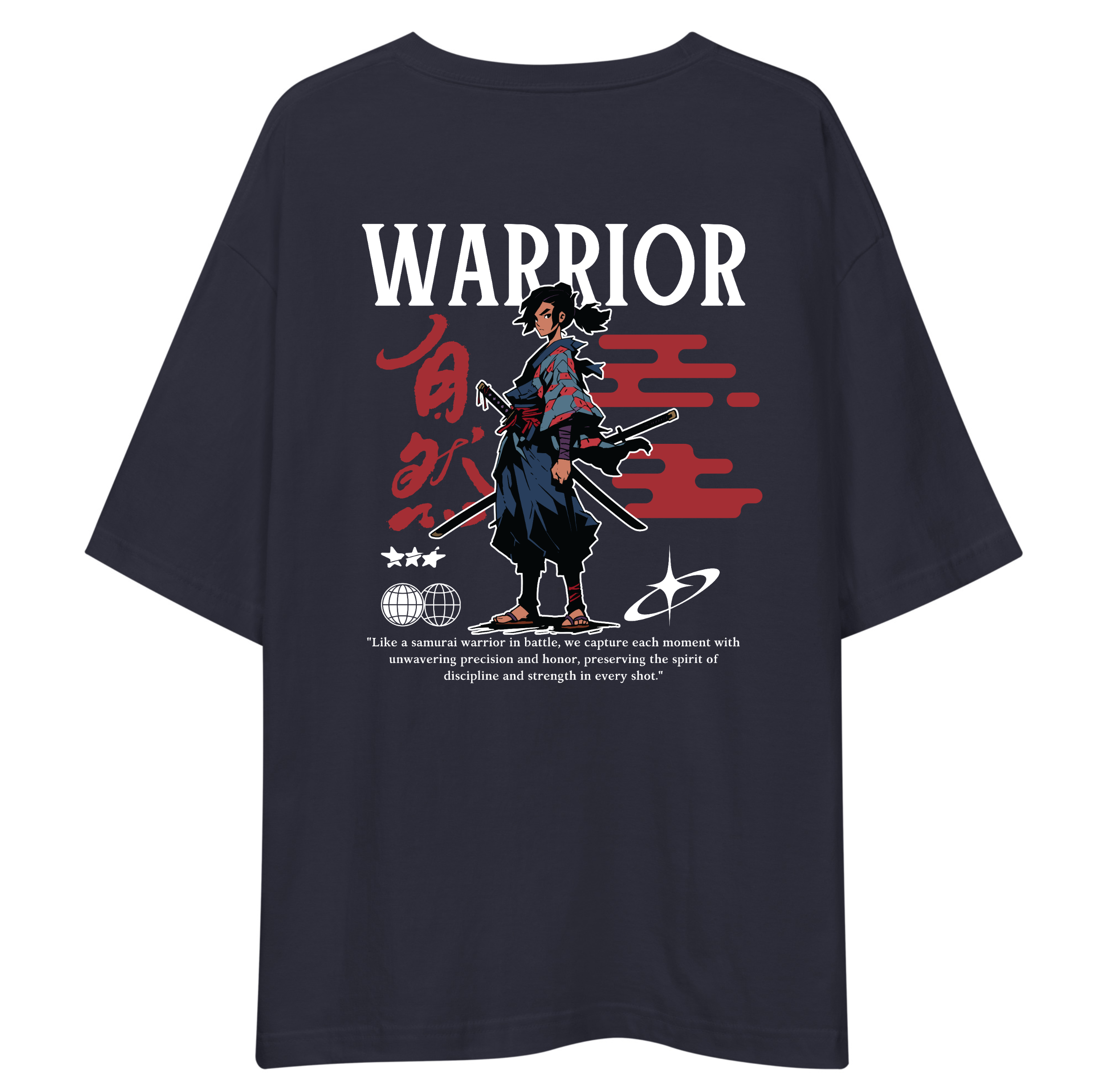 WARRIOR Oversized T-Shirt Drop Shoulder