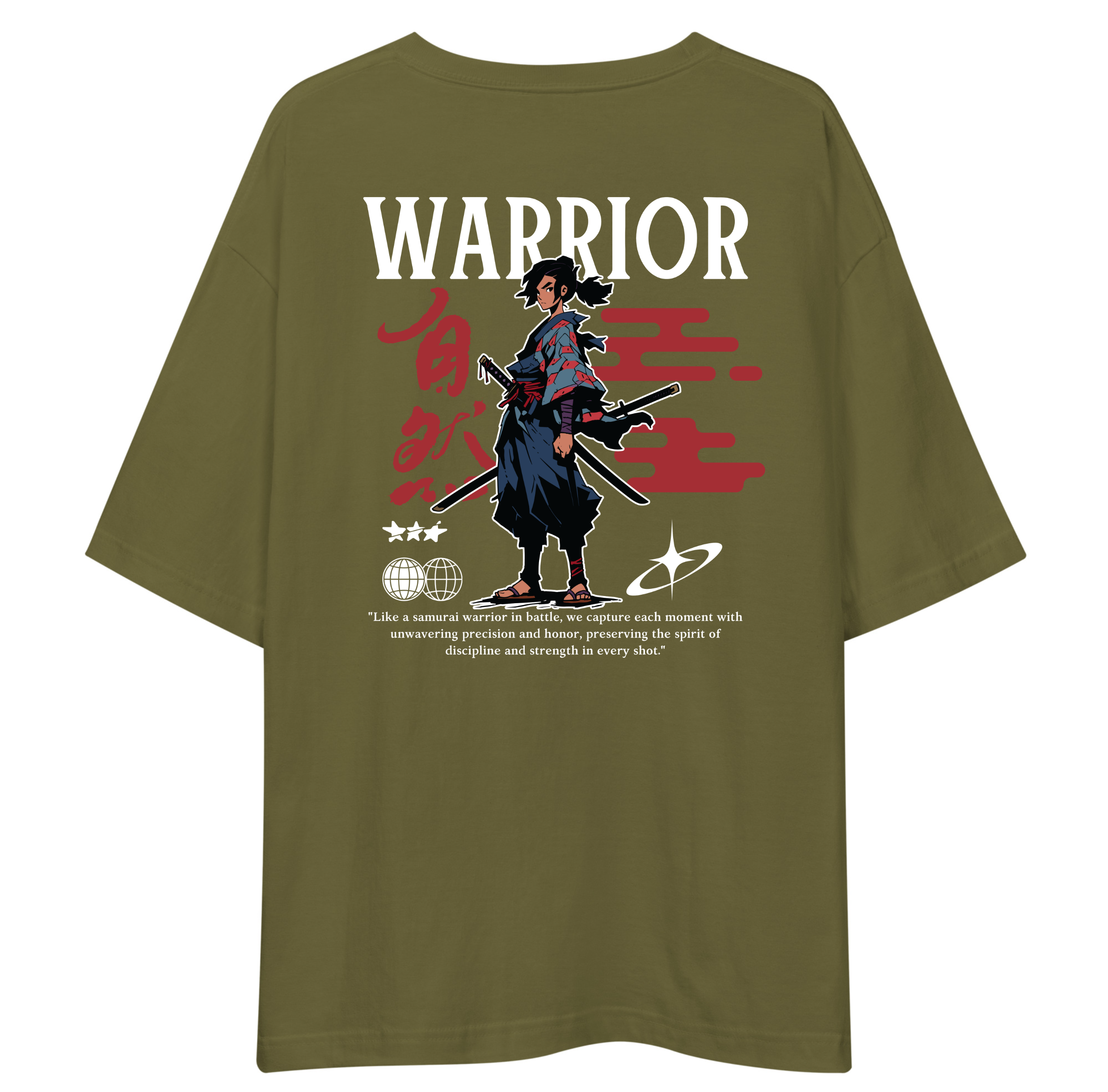 WARRIOR Oversized T-Shirt Drop Shoulder