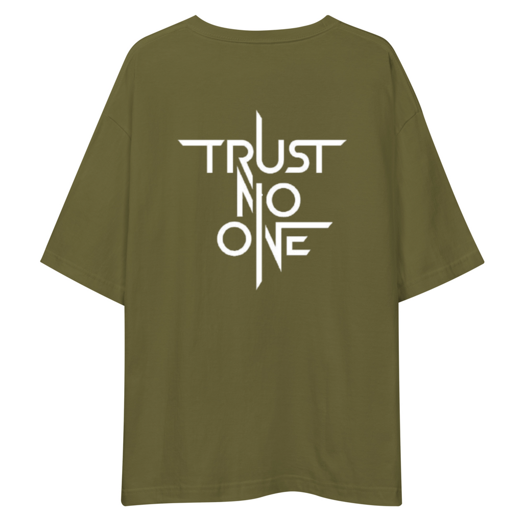 Trust No One Unisex Oversized T-Shirt Drop Shoulder