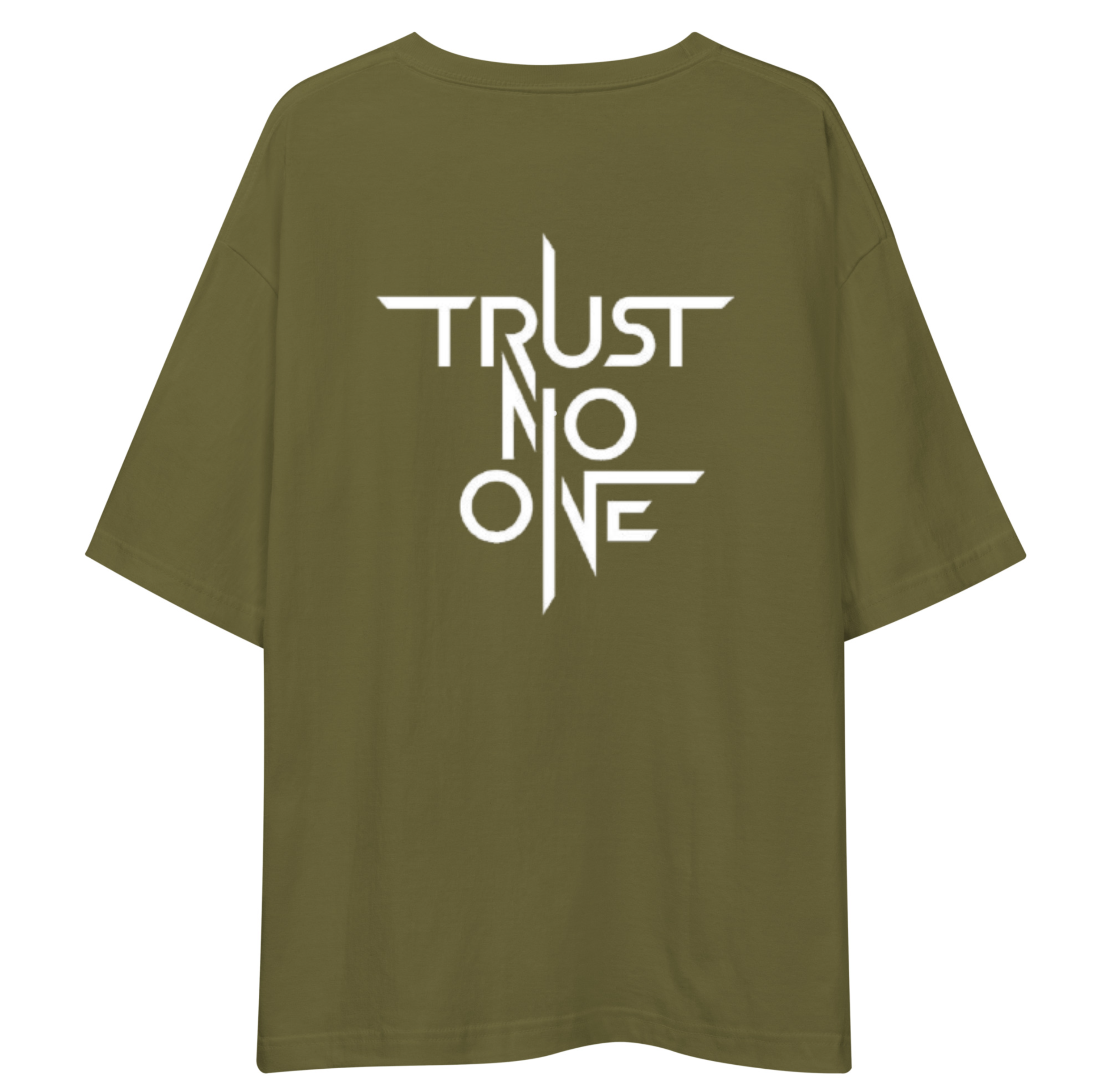 Trust No One Unisex Oversized T-Shirt Drop Shoulder