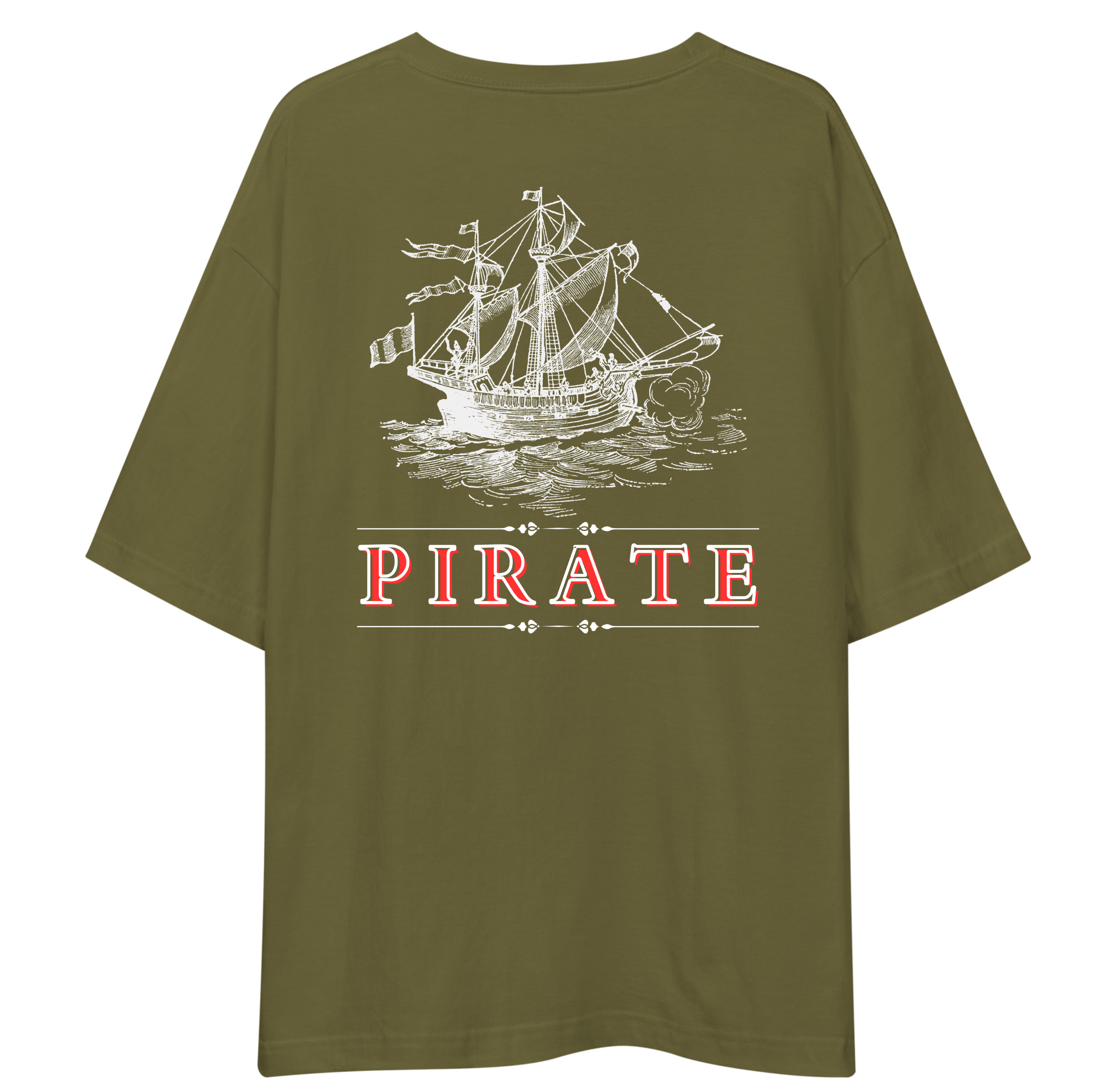 PIRATE Oversized T-Shirt Drop Shoulder