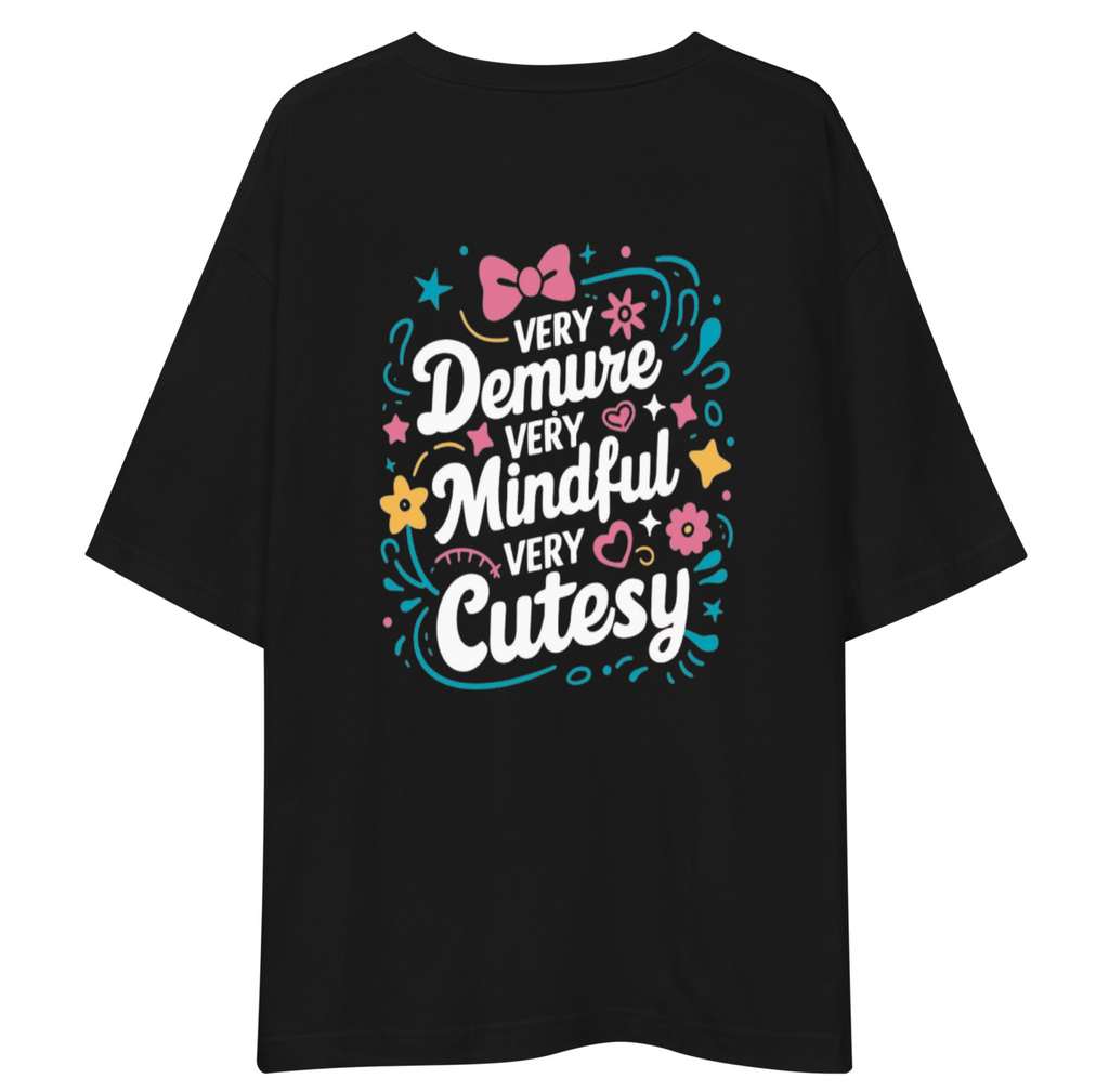 Demure Oversized T-Shirt Drop Shoulder