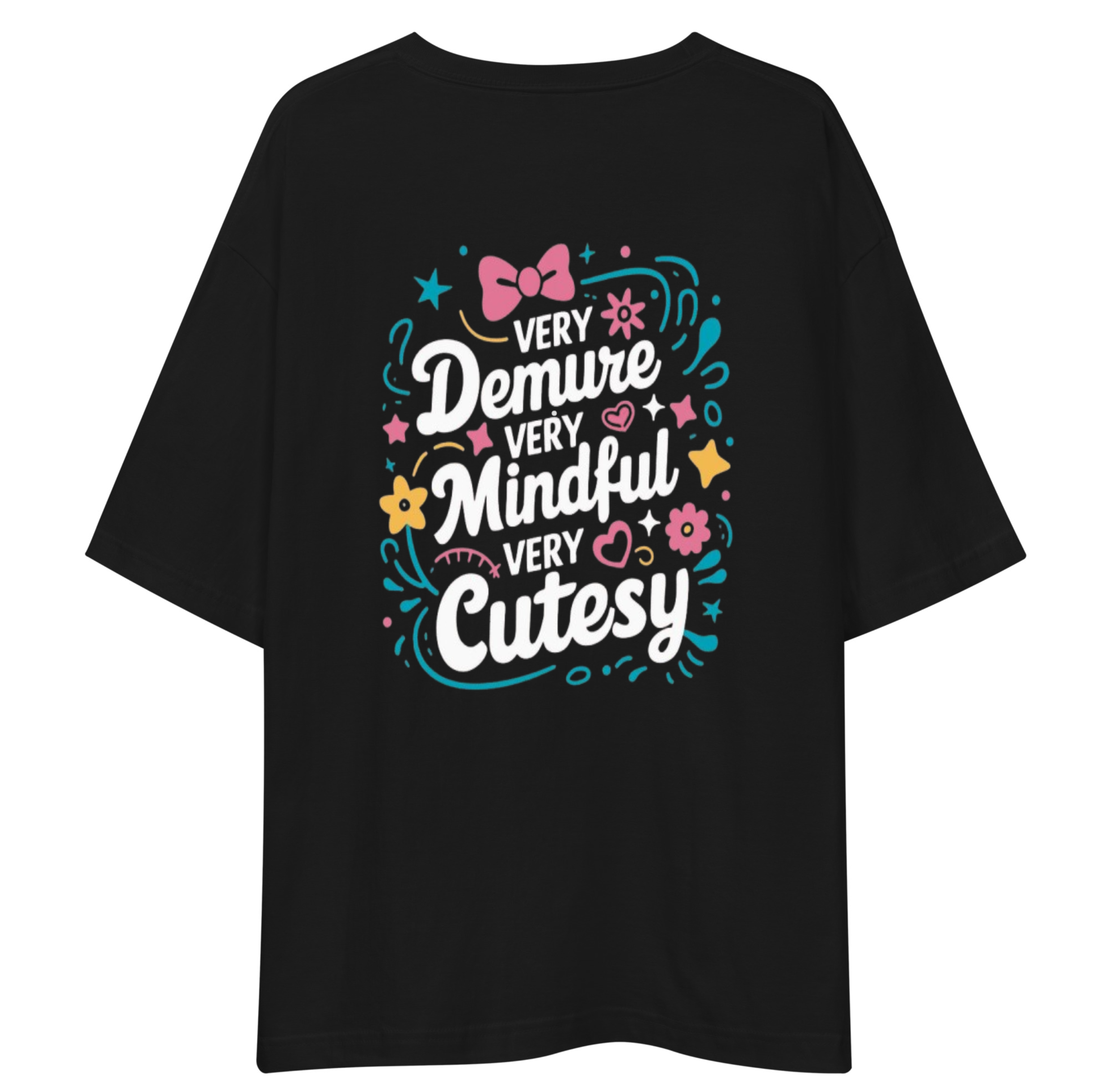Demure Oversized T-Shirt Drop Shoulder