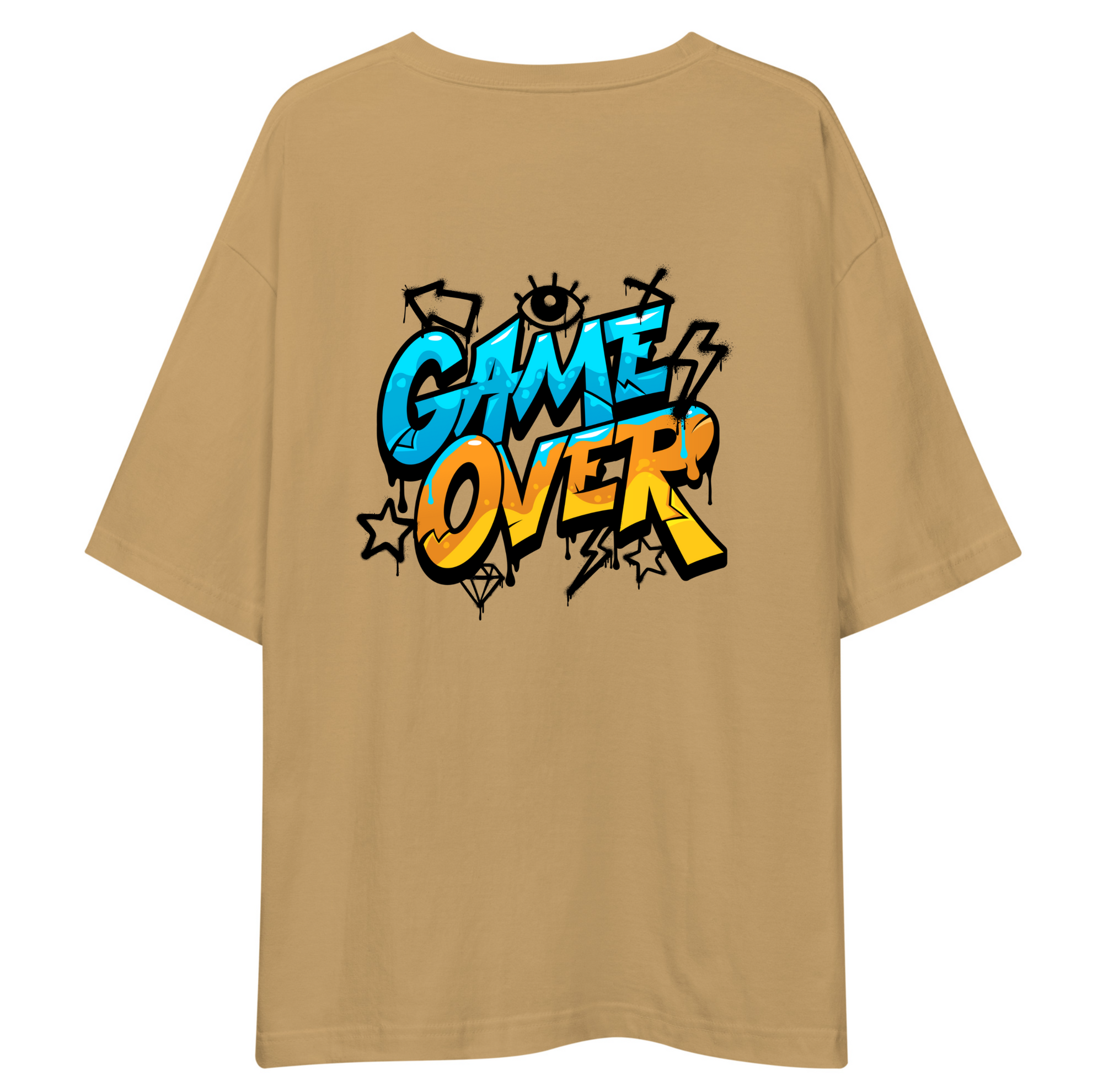 Game Over Oversized T-Shirt Drop Shoulder