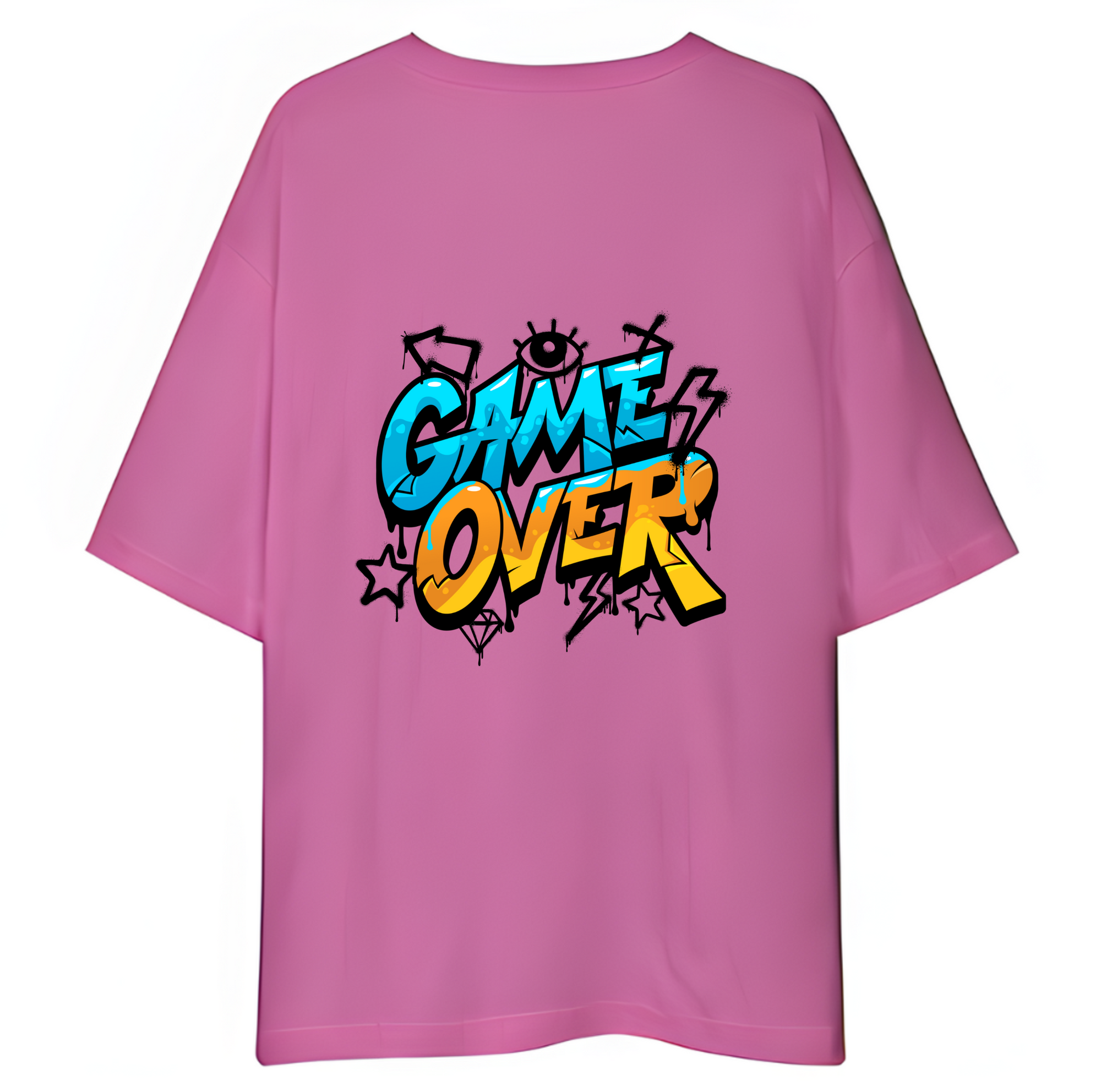 Game Over Oversized T-Shirt Drop Shoulder