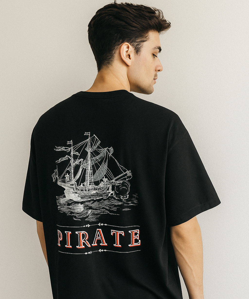 PIRATE Oversized T-Shirt Drop Shoulder