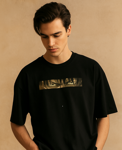 Anime Oversized T-Shirt Drop Shoulder