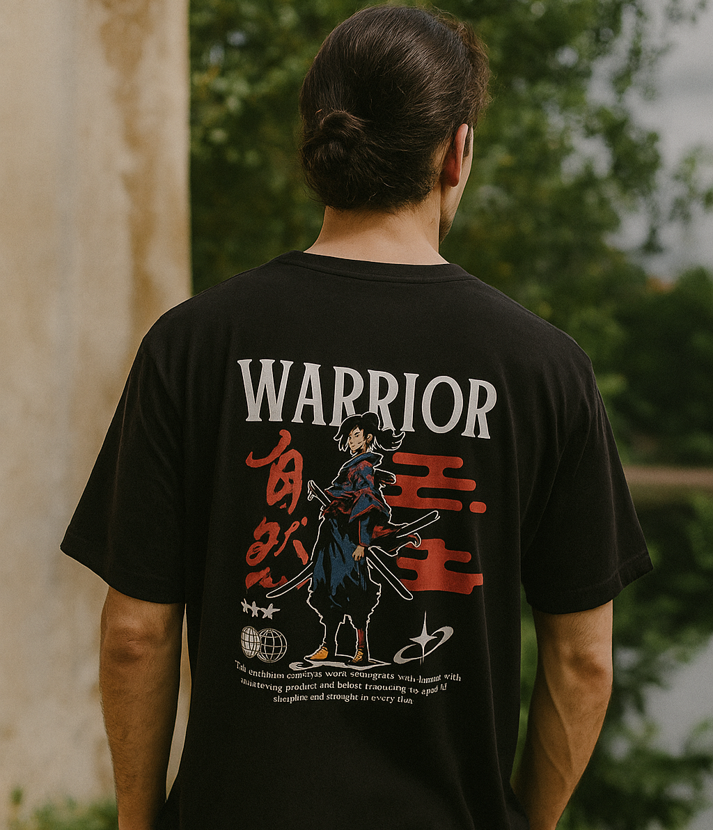 WARRIOR Oversized T-Shirt Drop Shoulder