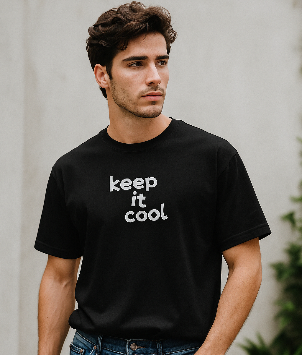 MAKE IT COOL Oversized T-Shirt Drop Shoulder