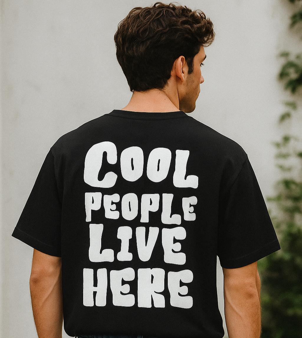 MAKE IT COOL Oversized T-Shirt Drop Shoulder