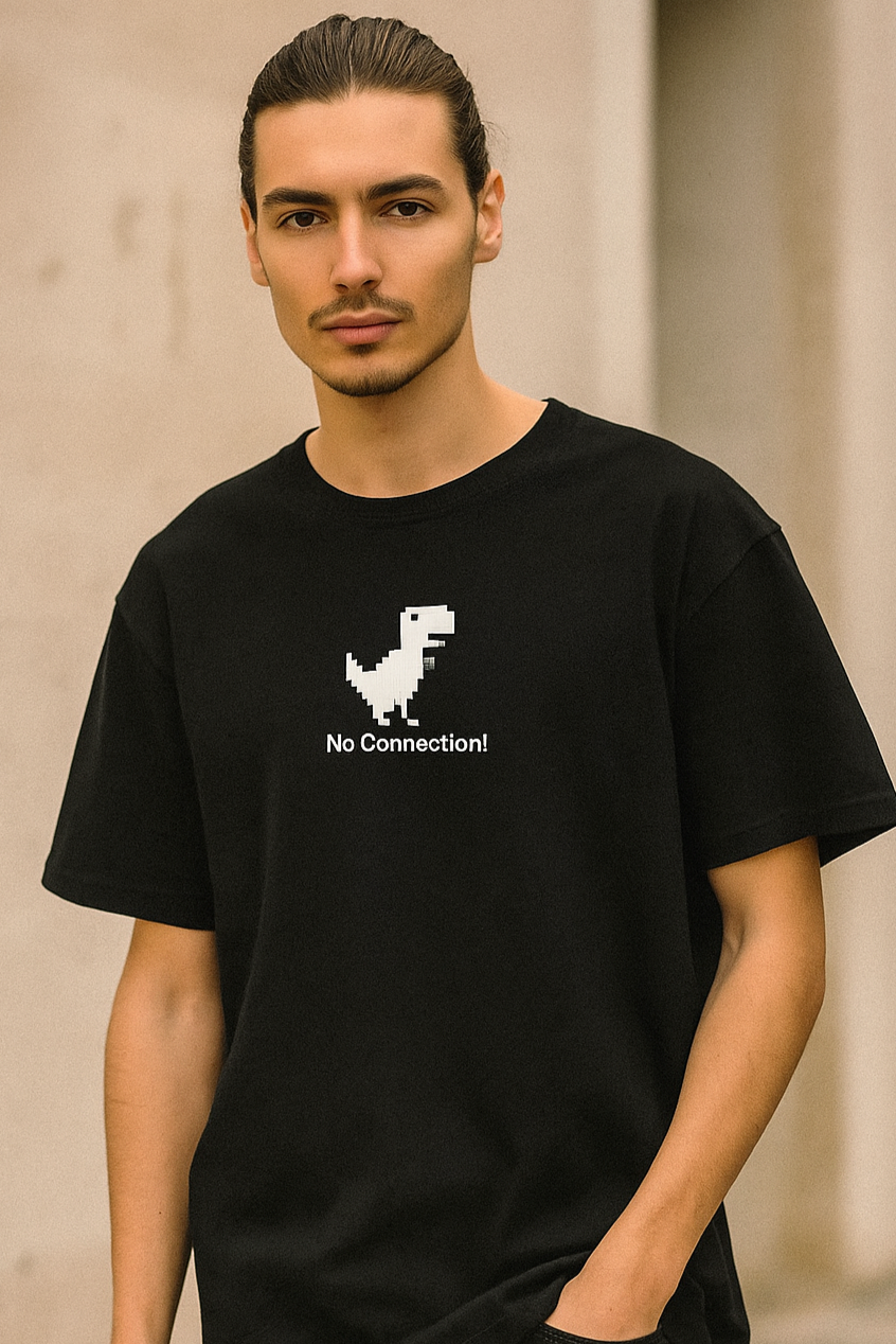 No Connection Unisex Oversized T-Shirt Drop Shoulder