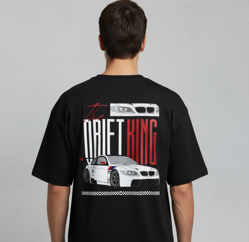 DRIFT KING Oversized T-Shirt Drop Shoulder