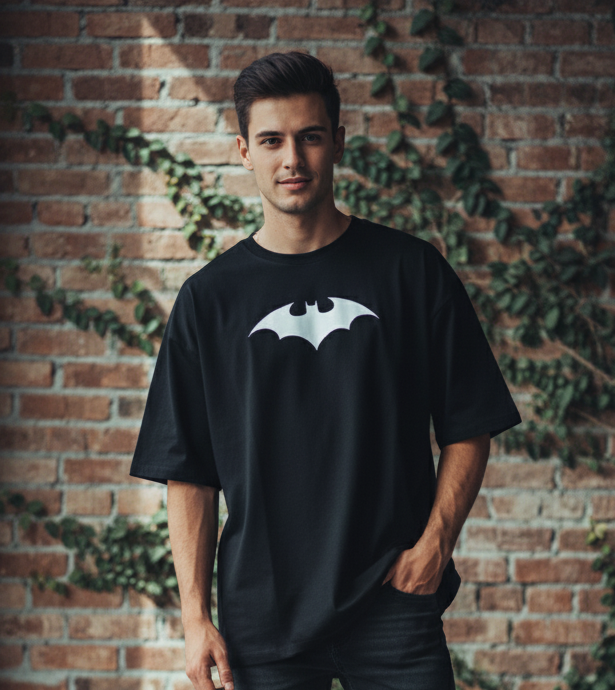 Batman Oversized T-Shirt Drop Shoulder