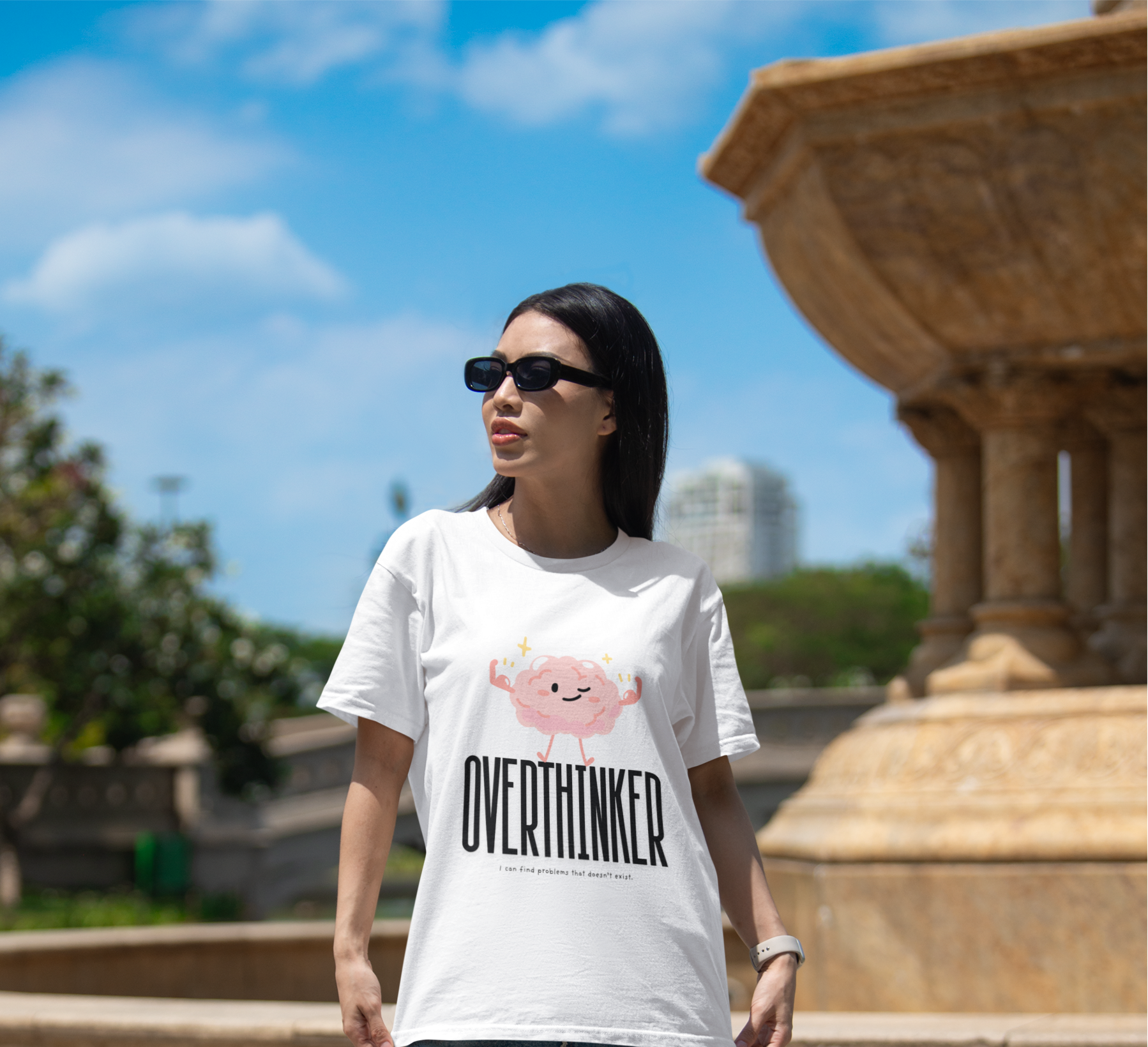 Overthinker Oversized T-Shirt drop shoulder