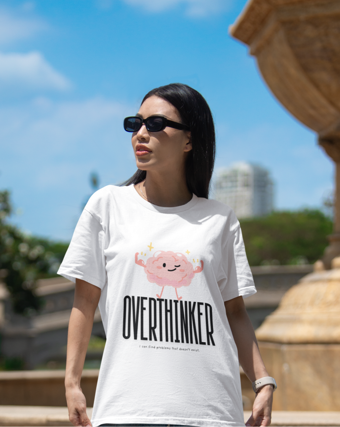 Overthinker Oversized T-Shirt drop shoulder