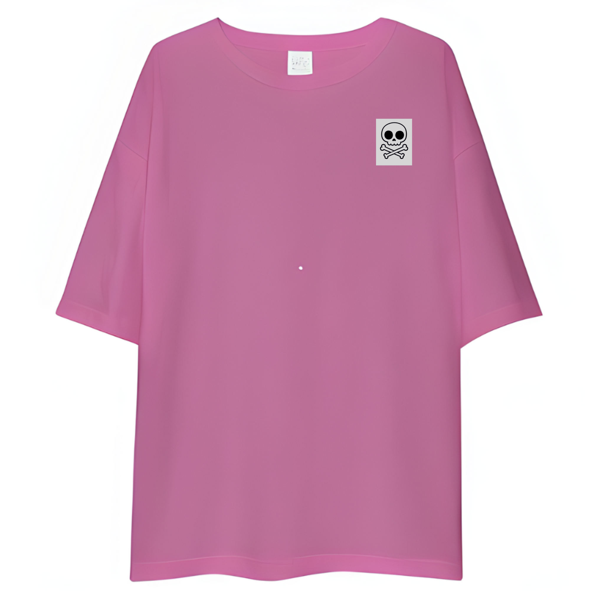 Skull Design Oversized T-Shirt