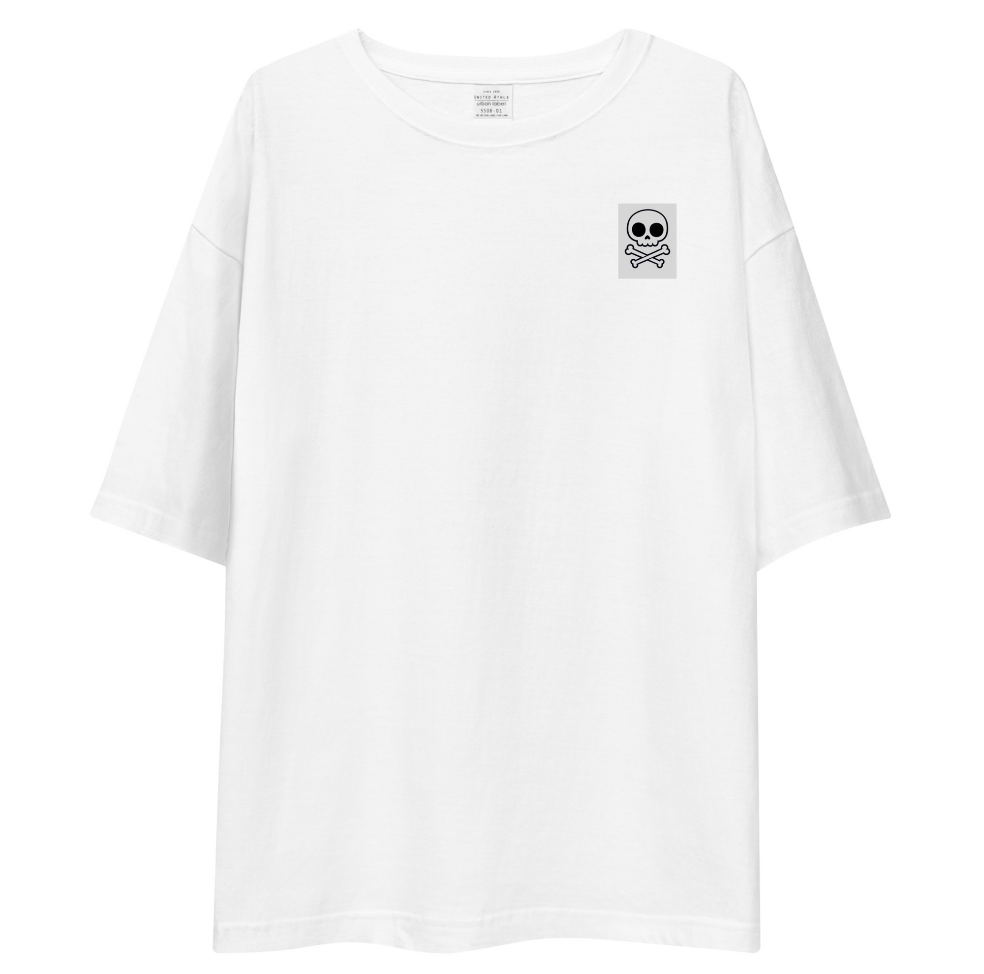 Skull Design Oversized T-Shirt