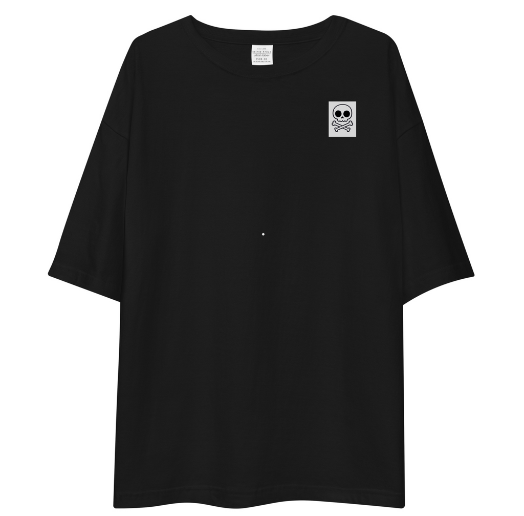 Skull Design Oversized T-Shirt